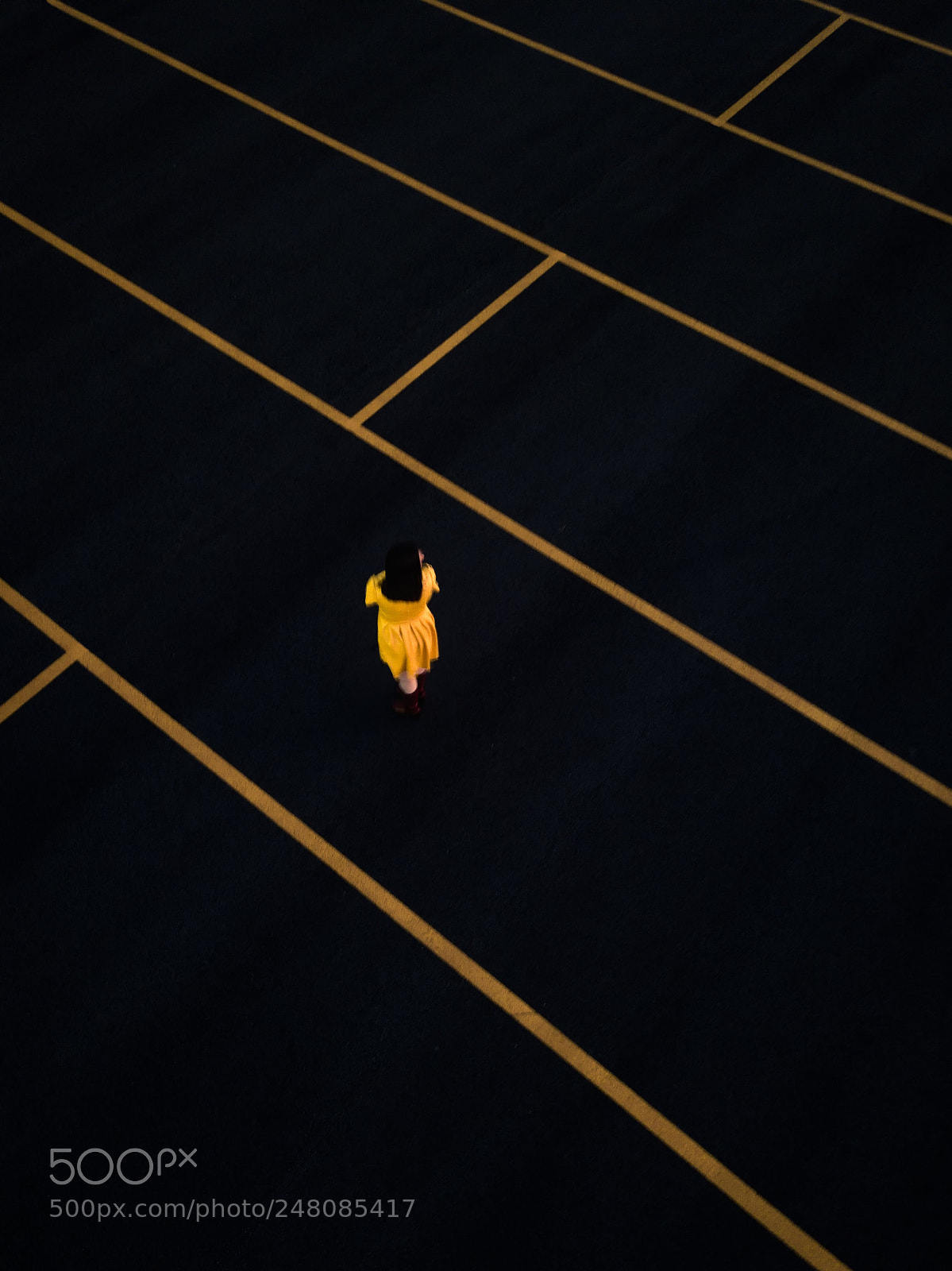 DJI FC220 sample photo. Lady in yellow photography