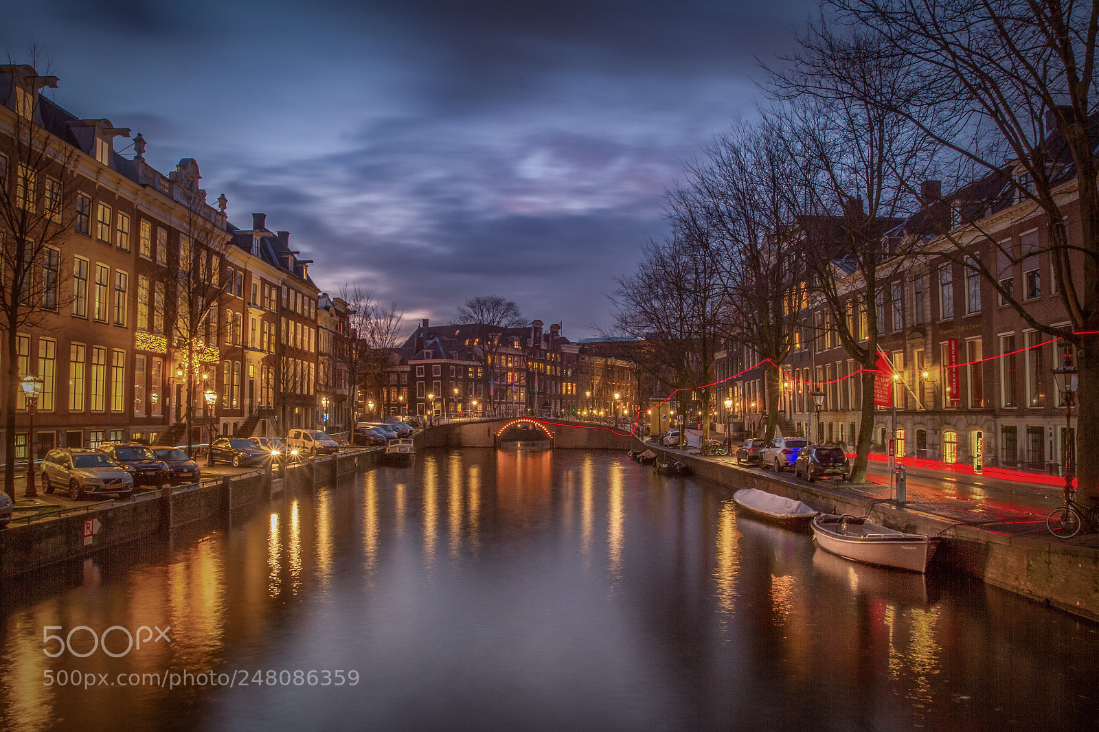 Canon EOS 7D sample photo. Amsterdam night scape photography