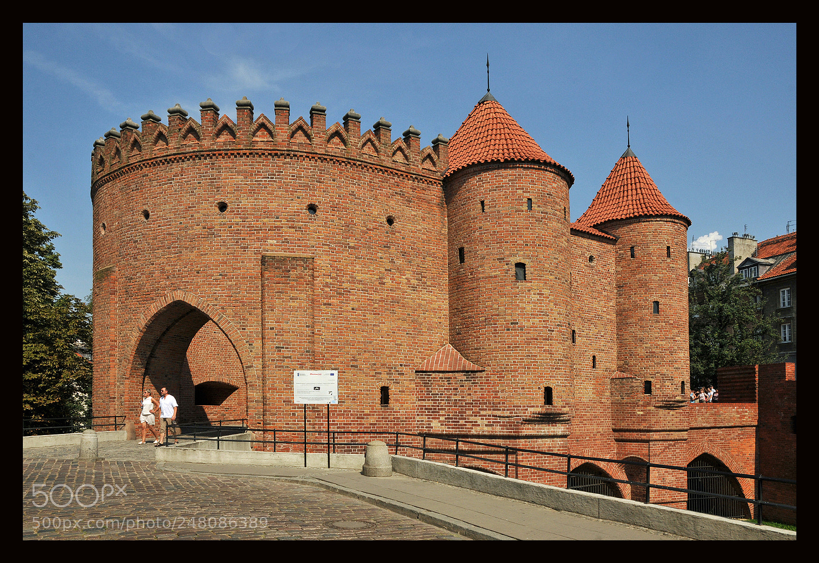 Nikon D300 sample photo. Barbican in warszawa photography