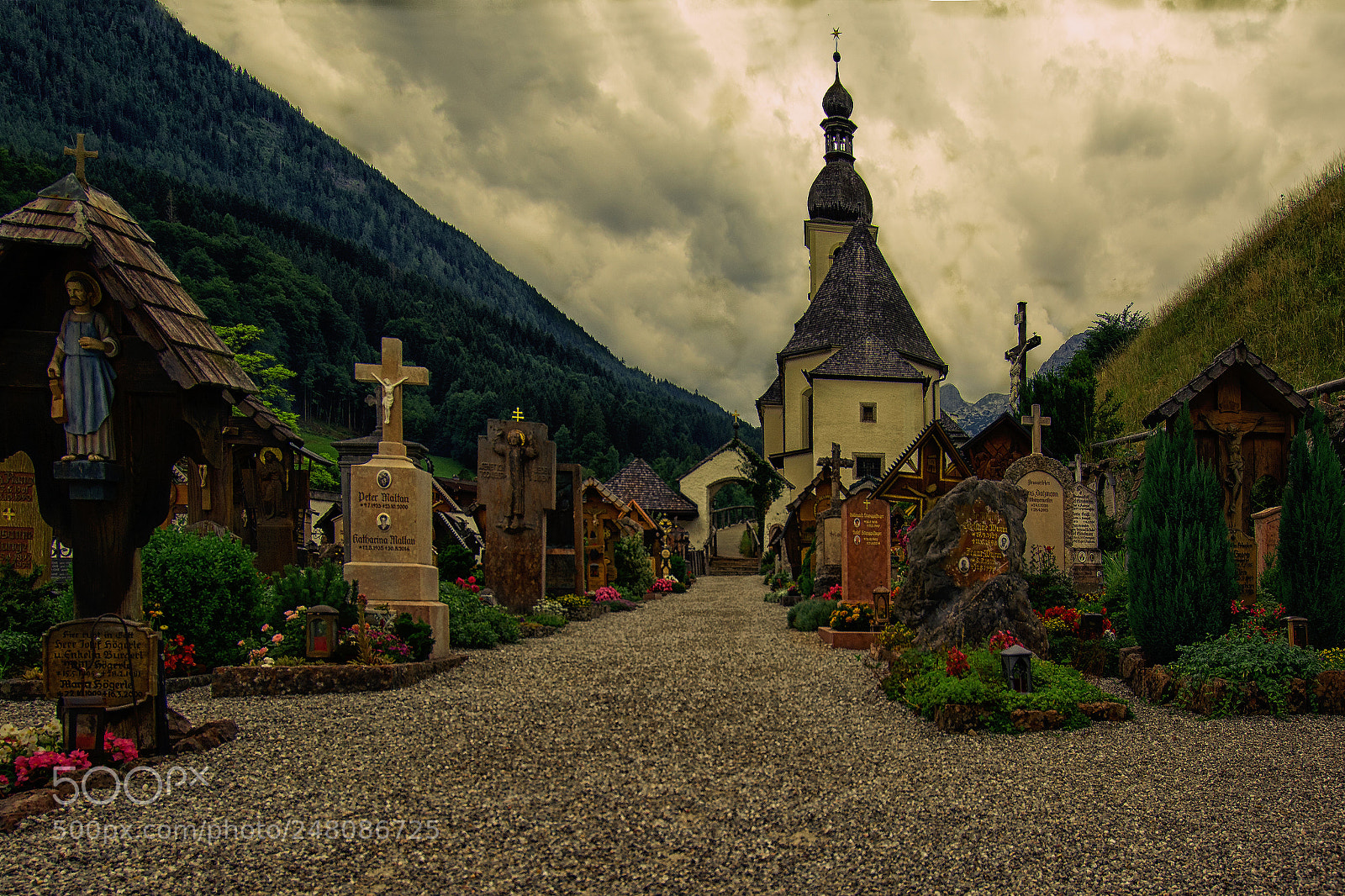 Nikon D5200 sample photo. Historischer friedhof - ramsau photography