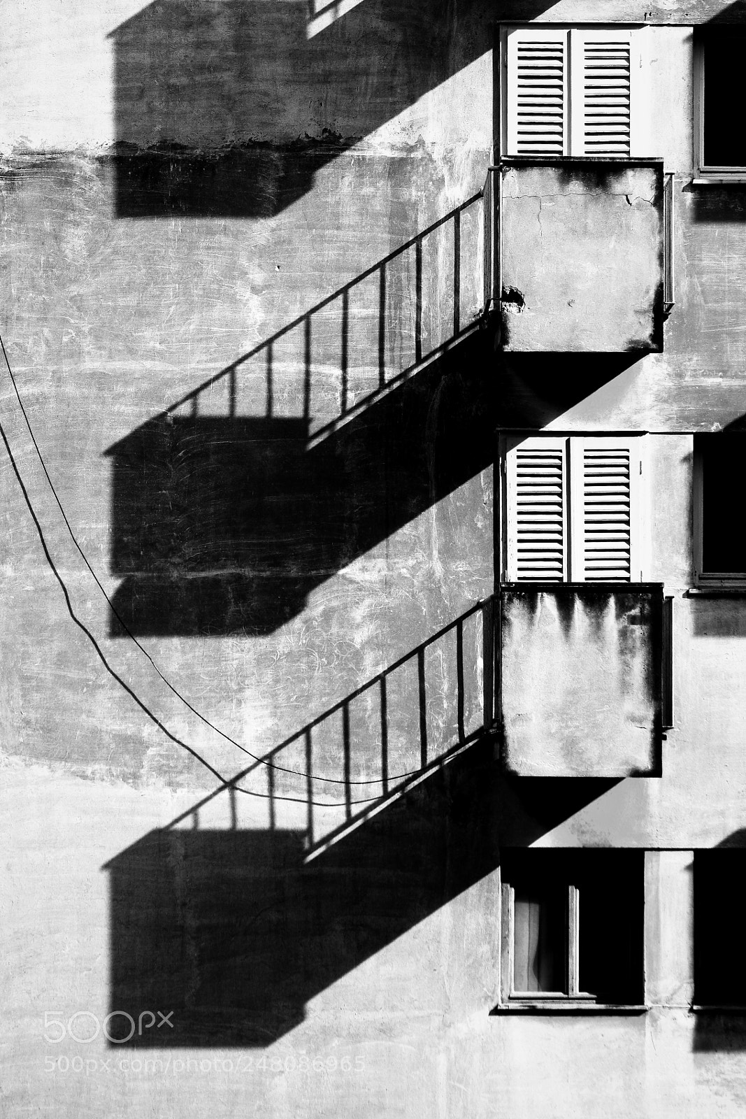 Canon EOS 30D sample photo. Balkoni crno bili photography