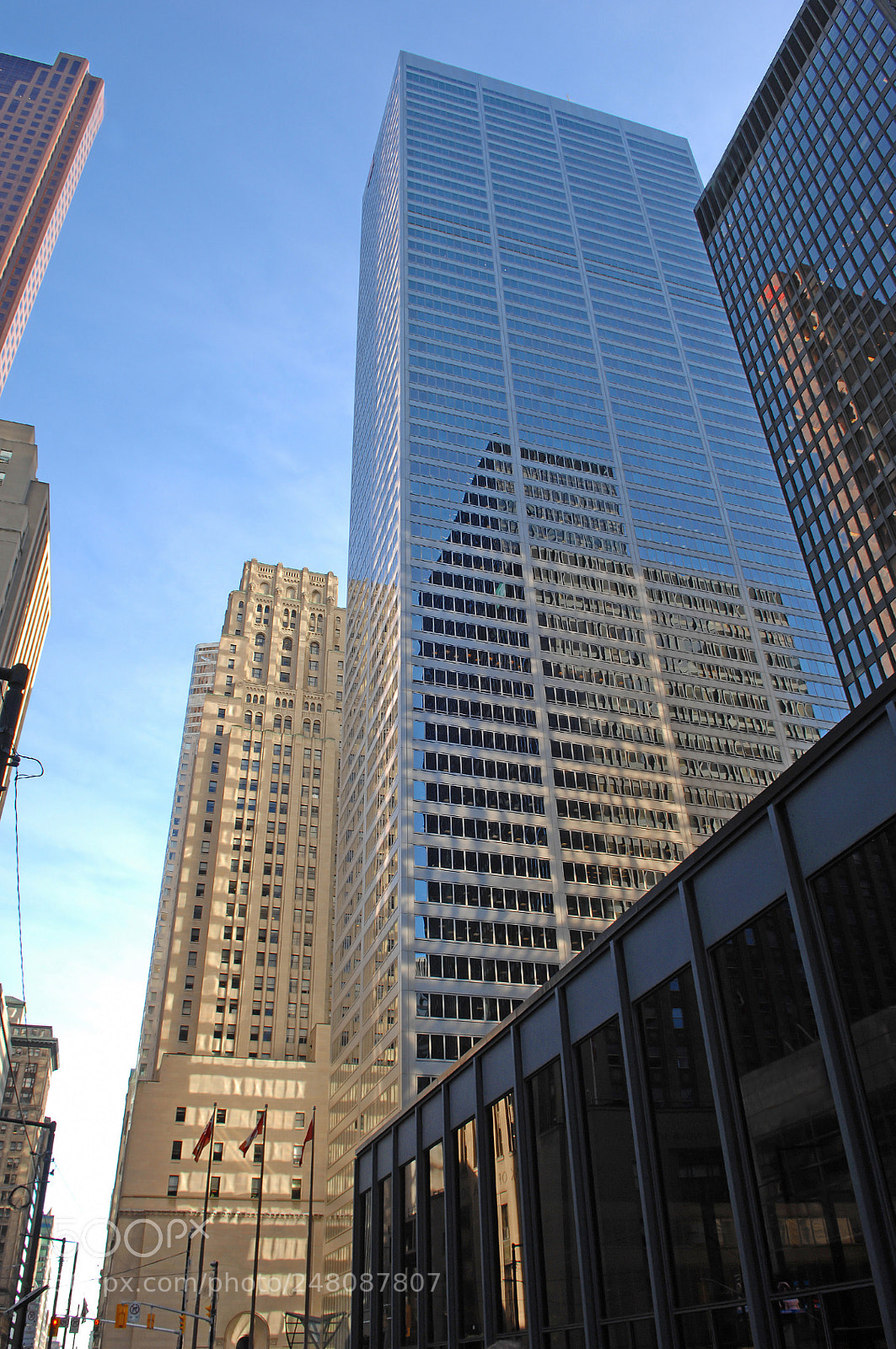 Nikon D2X sample photo. Downtown toronto high rise. photography