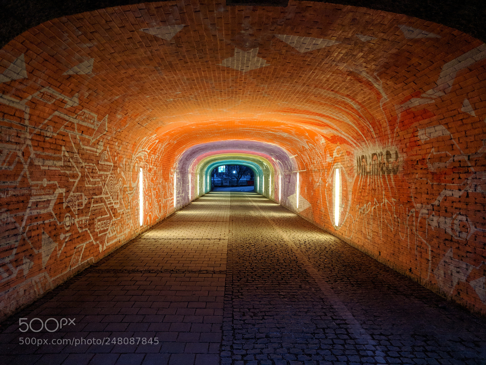 Google Pixel XL sample photo. Rainbow tunnel photography