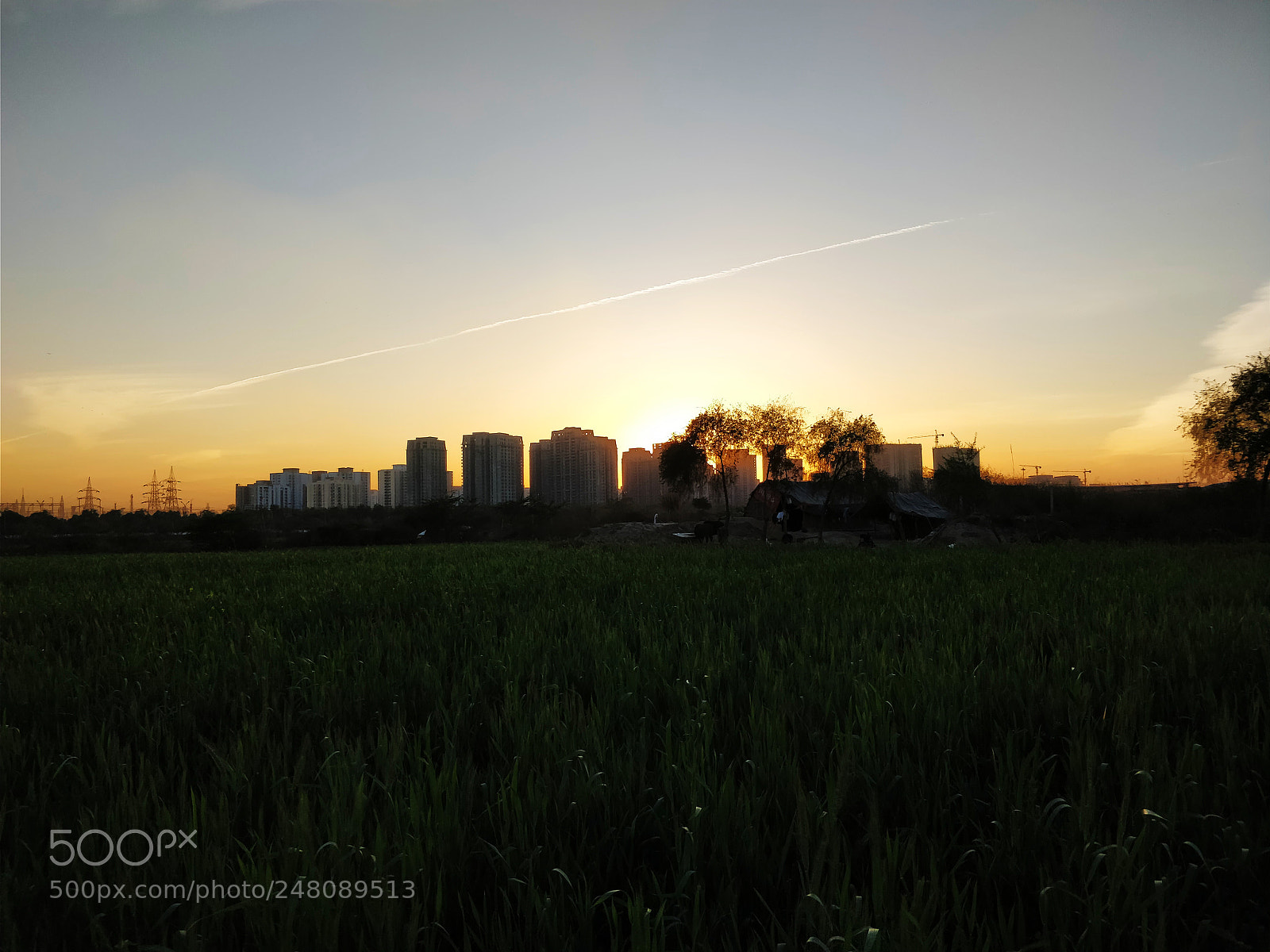 OnePlus 5T sample photo. Sunset in city photography