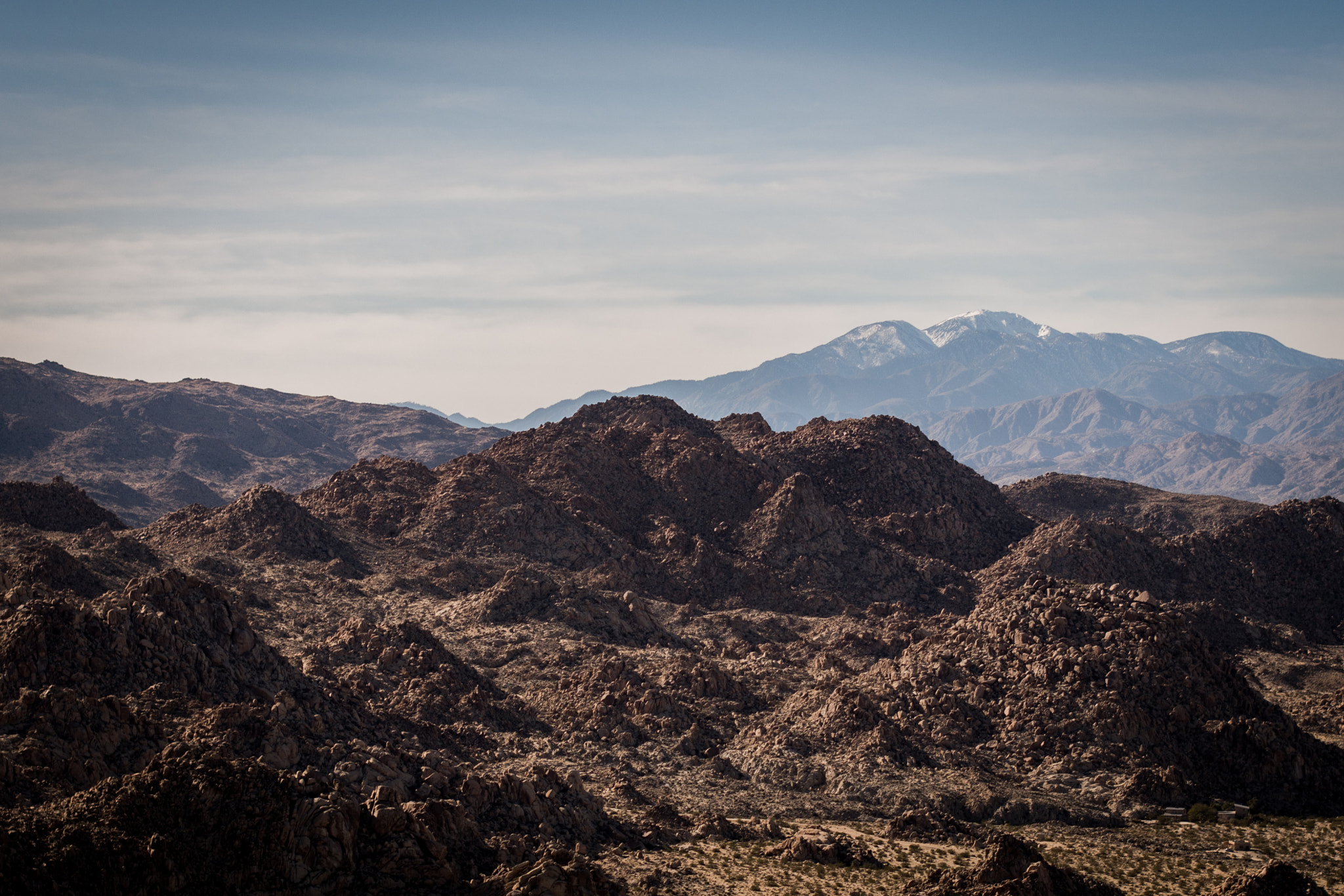 DJI FC550 sample photo. Joshua tree granite piles photography