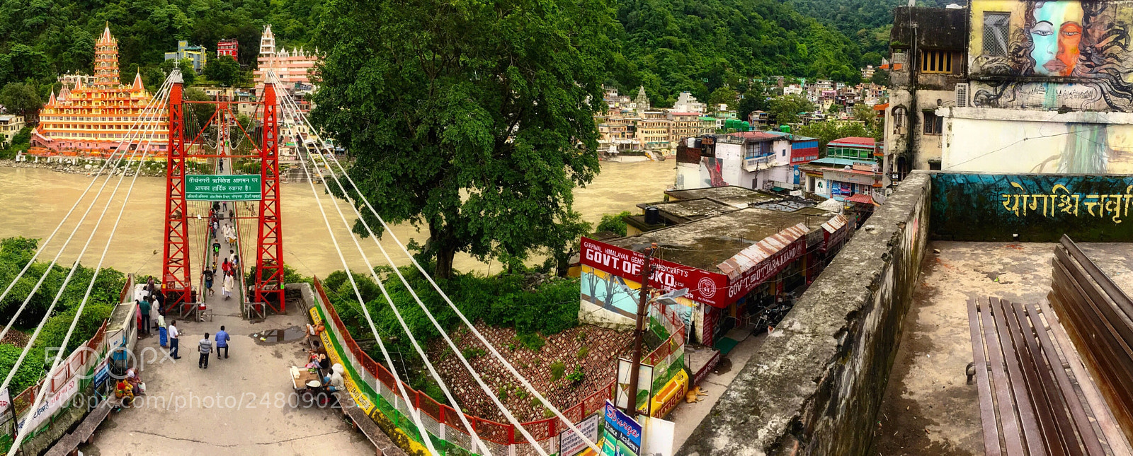 Apple iPhone 6 Plus sample photo. Bridge in rishikesh india photography