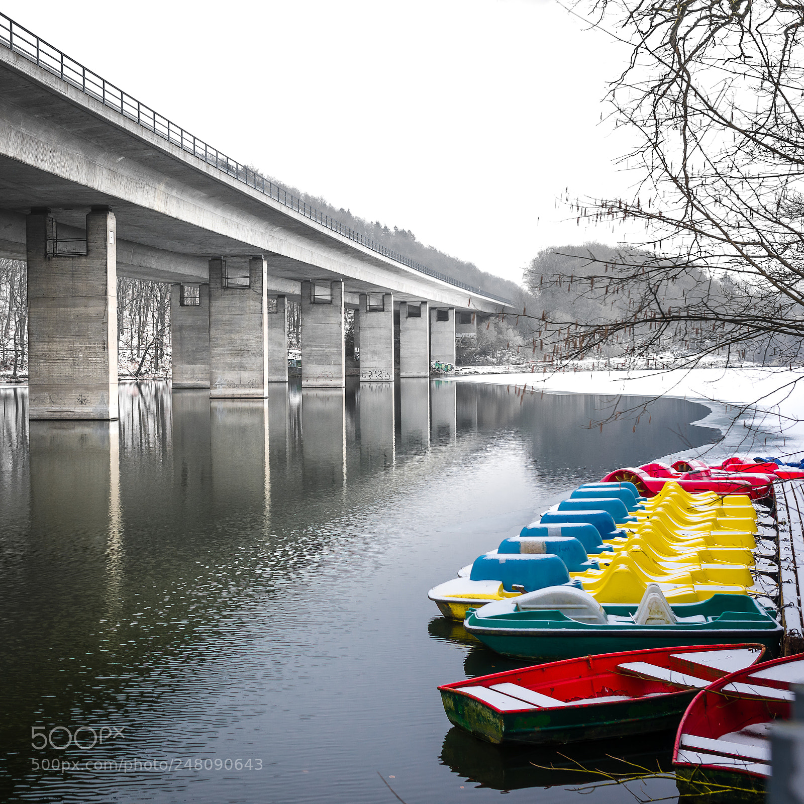 Nikon D810 sample photo. Coloured winterday photography