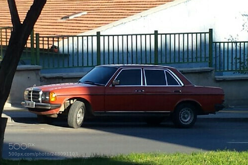 Samsung Galaxy S4 sample photo. Orange mercedes photography