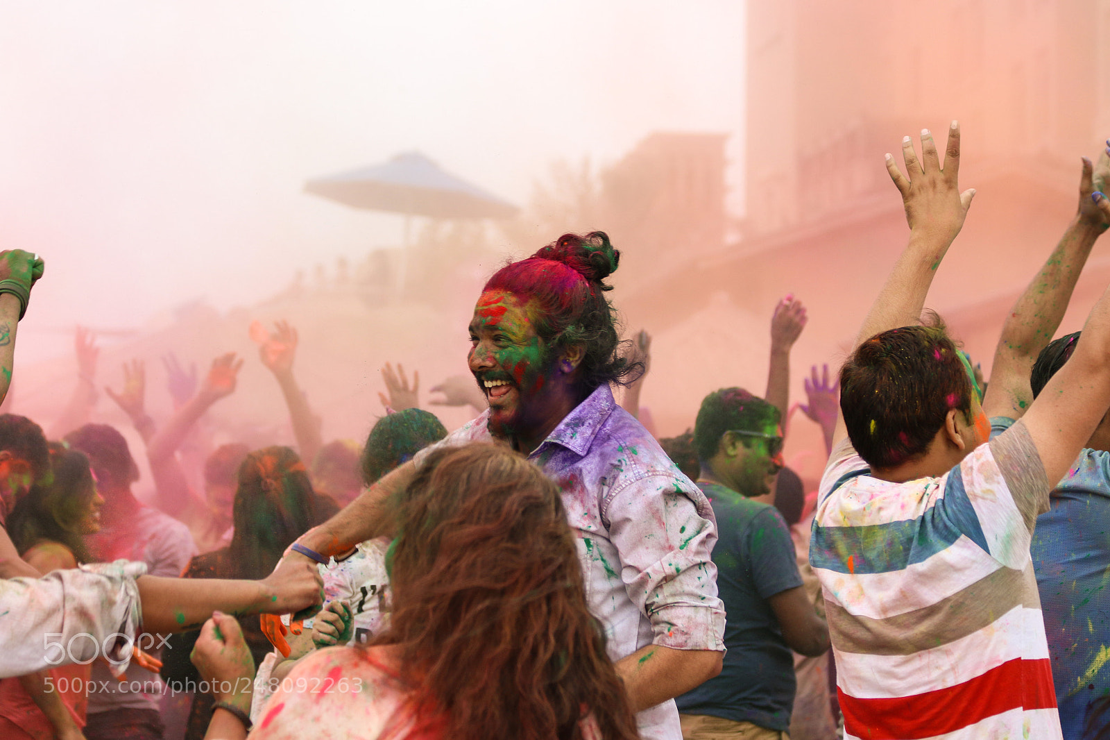Canon EOS 7D Mark II sample photo. Holi colors photography