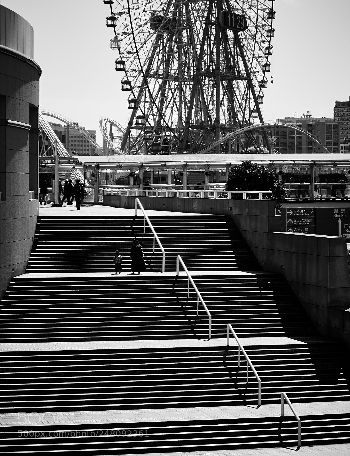 Sony Cyber-shot DSC-RX100 II sample photo. Stairs and people in photography