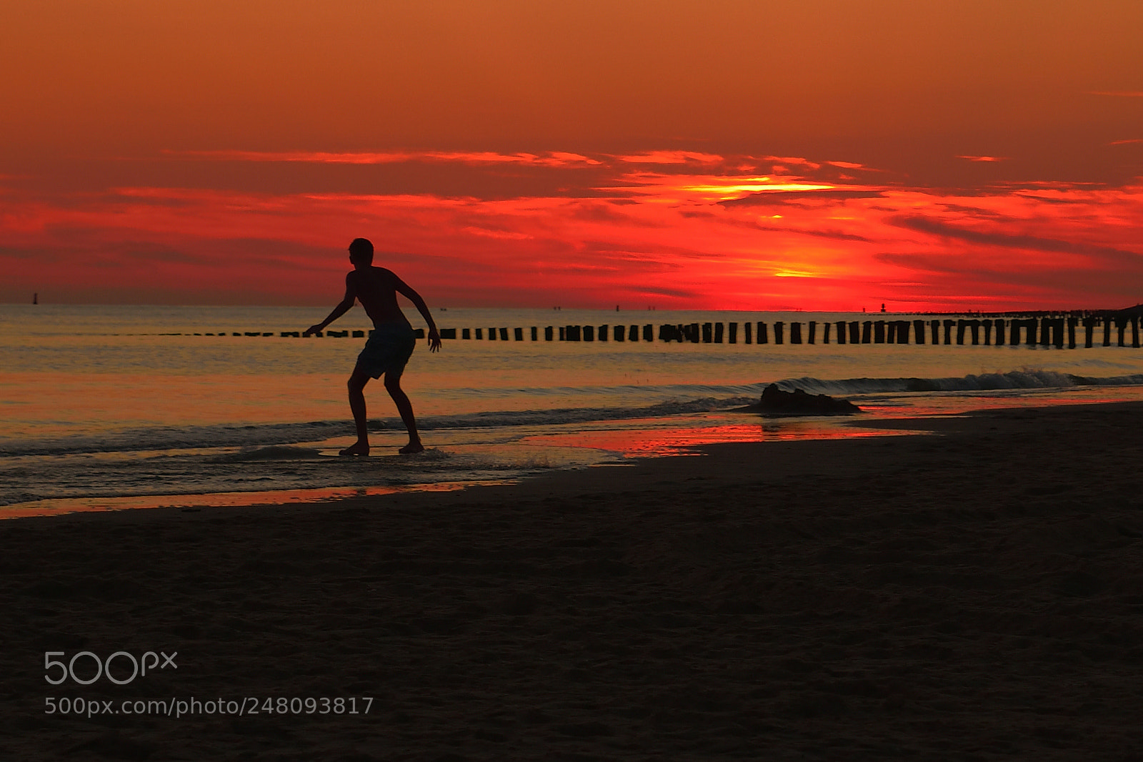 Nikon D5300 sample photo. Skimboarding at sunset photography