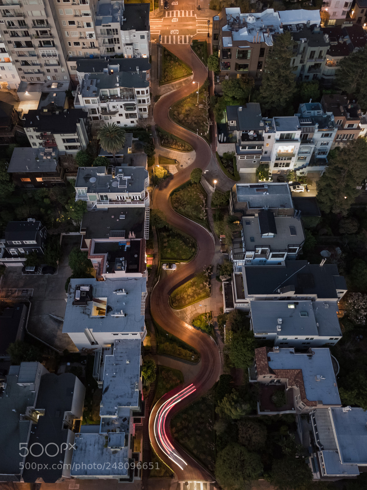 DJI FC220 sample photo. Over lombard street photography