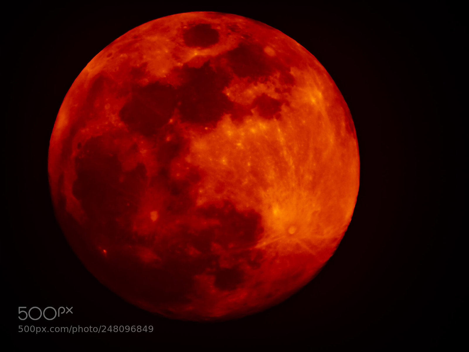 Nikon Coolpix P900 sample photo. Blood moon photography