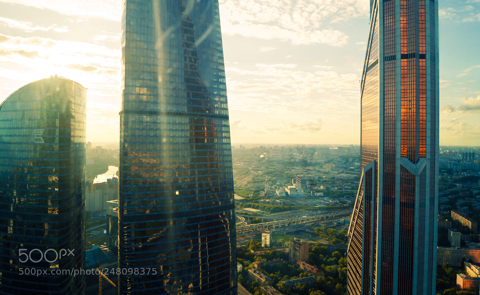Sony SLT-A58 sample photo. Summer moscow city photography