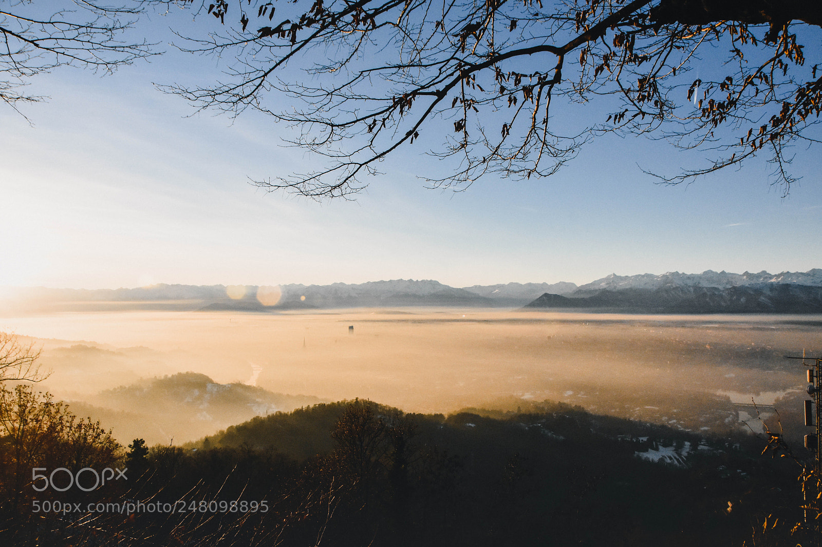 Nikon D7200 sample photo. Foggy city torino photography