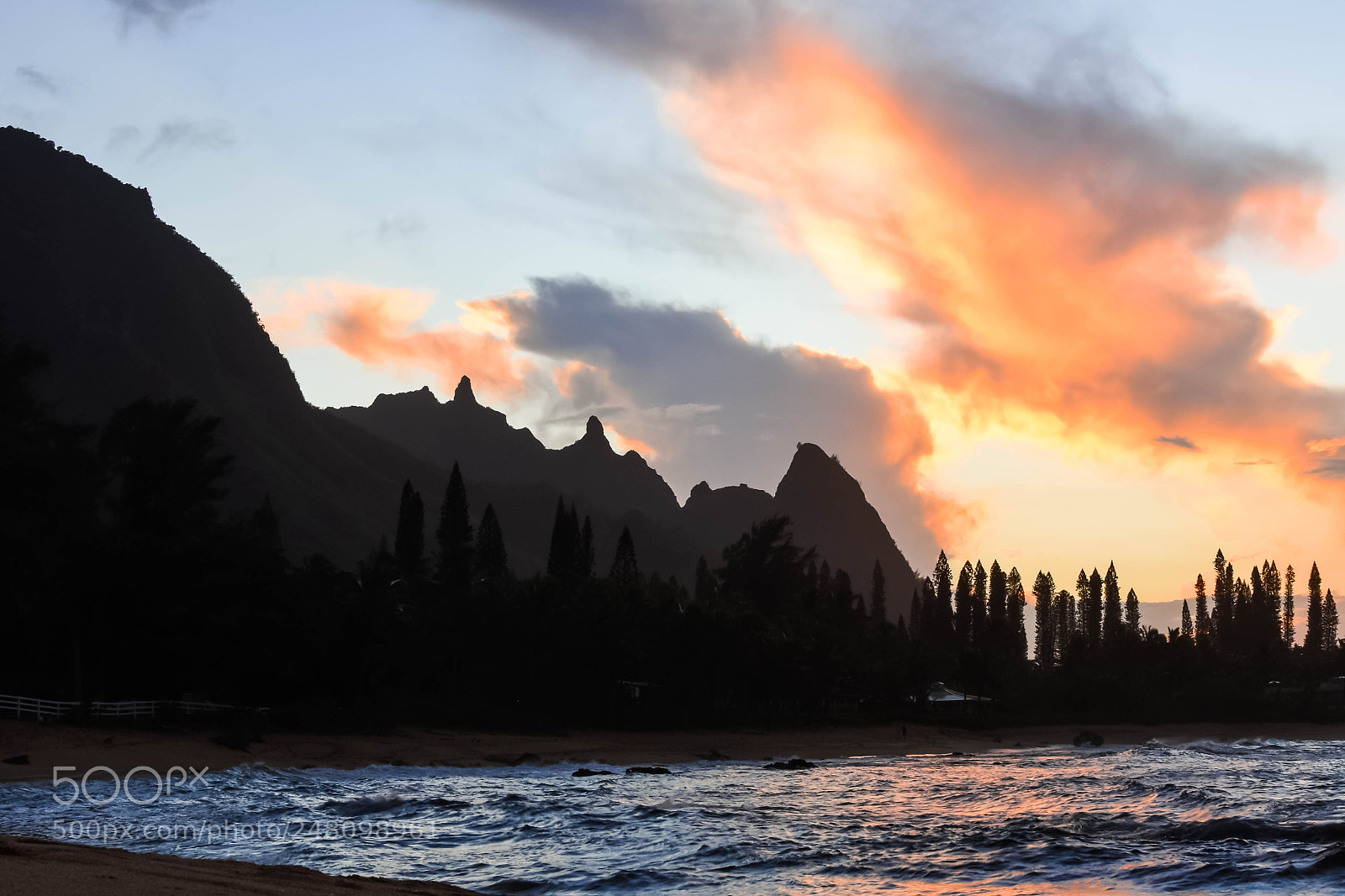 Nikon D7200 sample photo. Hanalei sunset photography