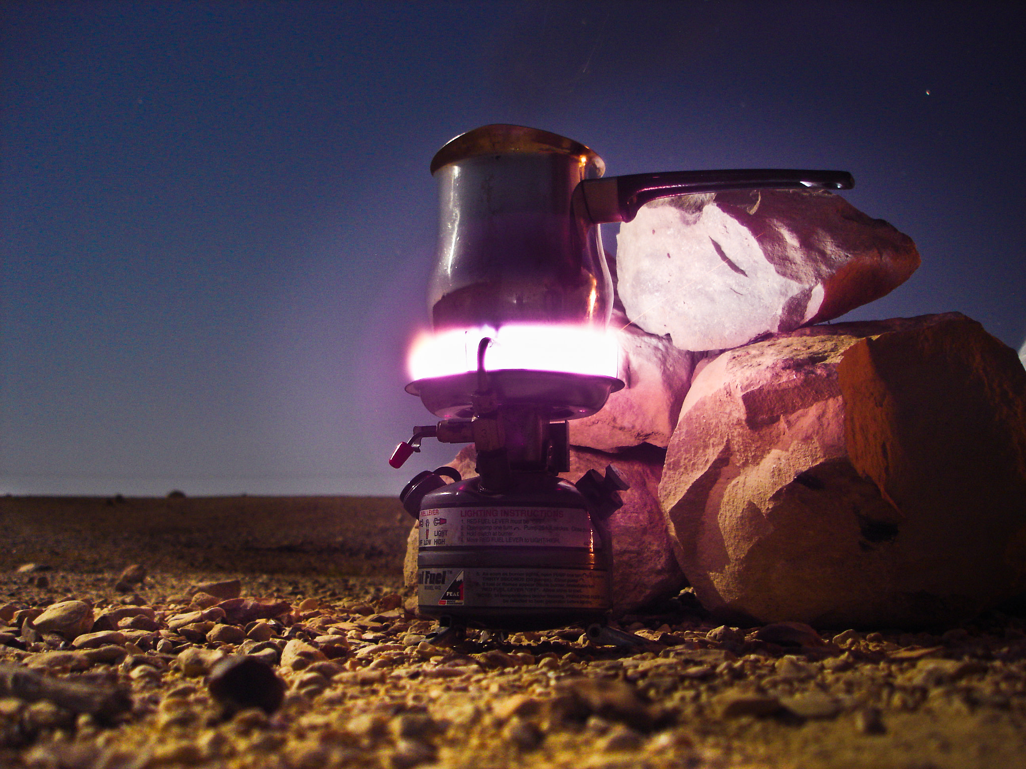 Sony DSC-W1 sample photo. Coffee in the desert photography