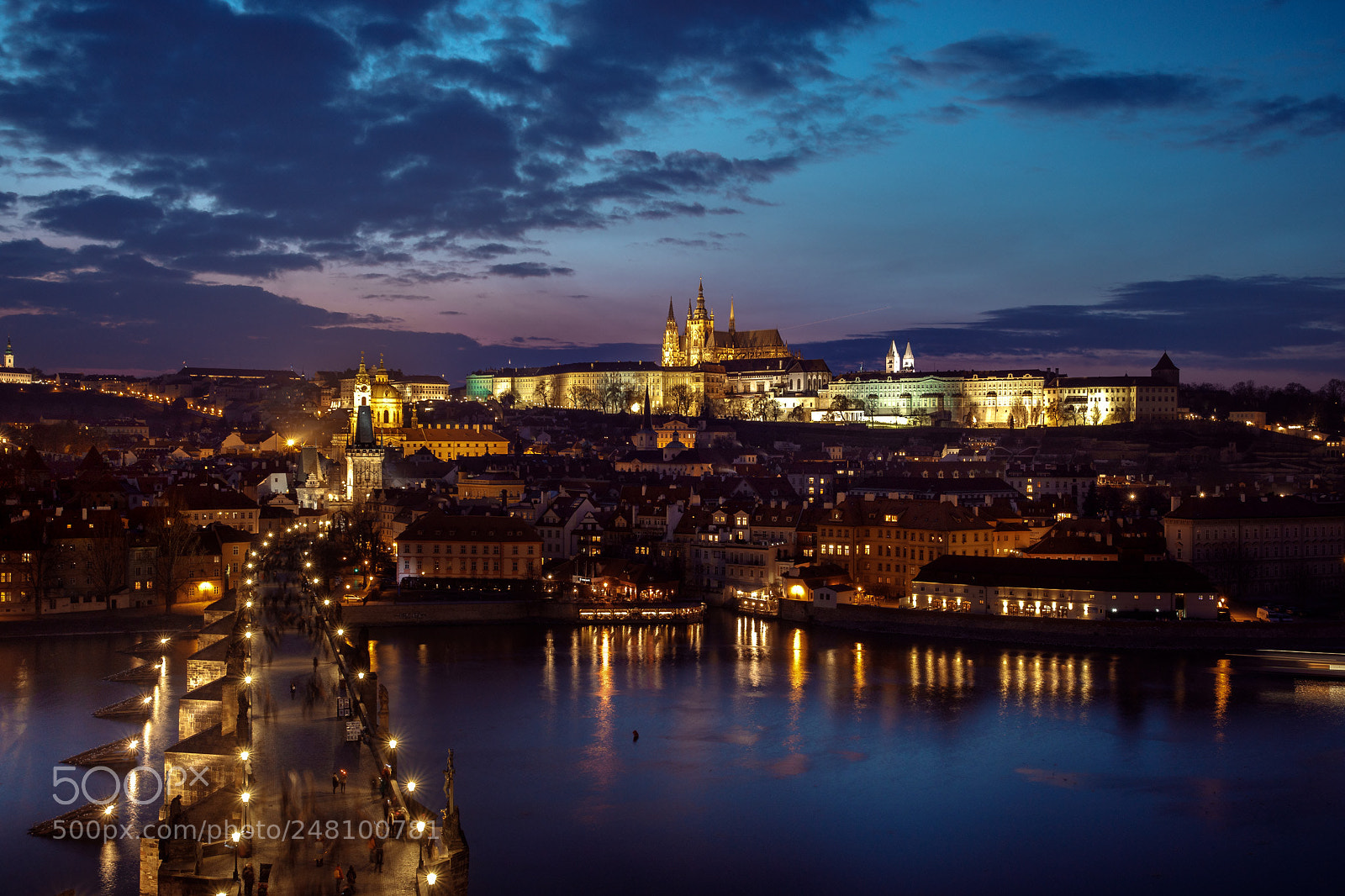 Canon EOS 6D Mark II sample photo. Prague castle, dusk 18/03/03 photography