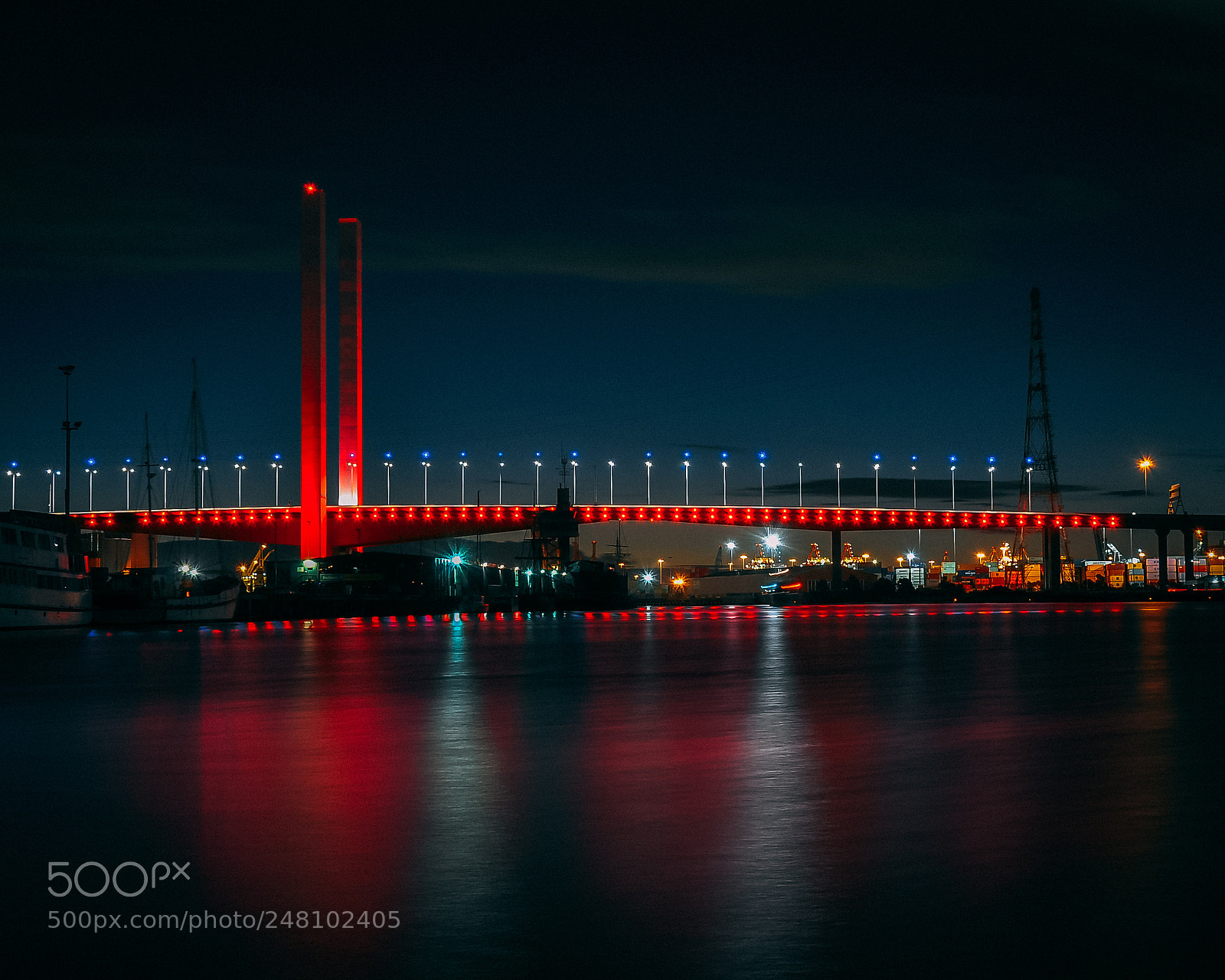 Nikon D90 sample photo. Bolte bridge at night photography