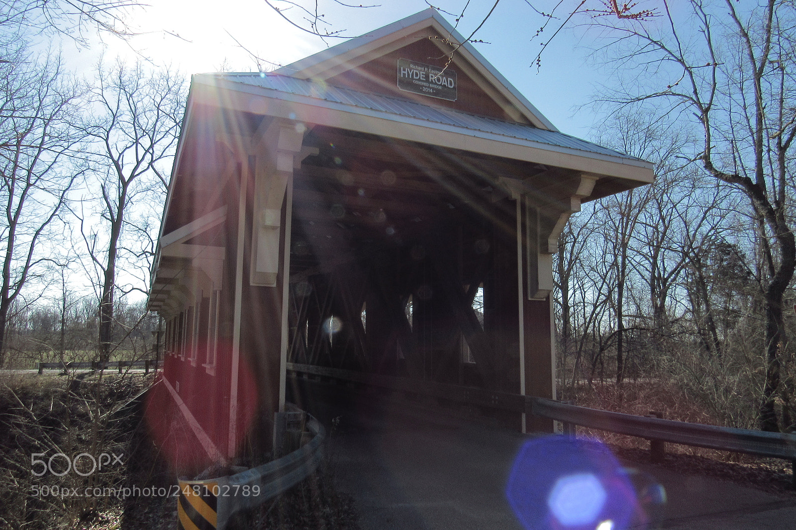 Canon PowerShot SX530 HS sample photo. Covered bridge (glare) photography