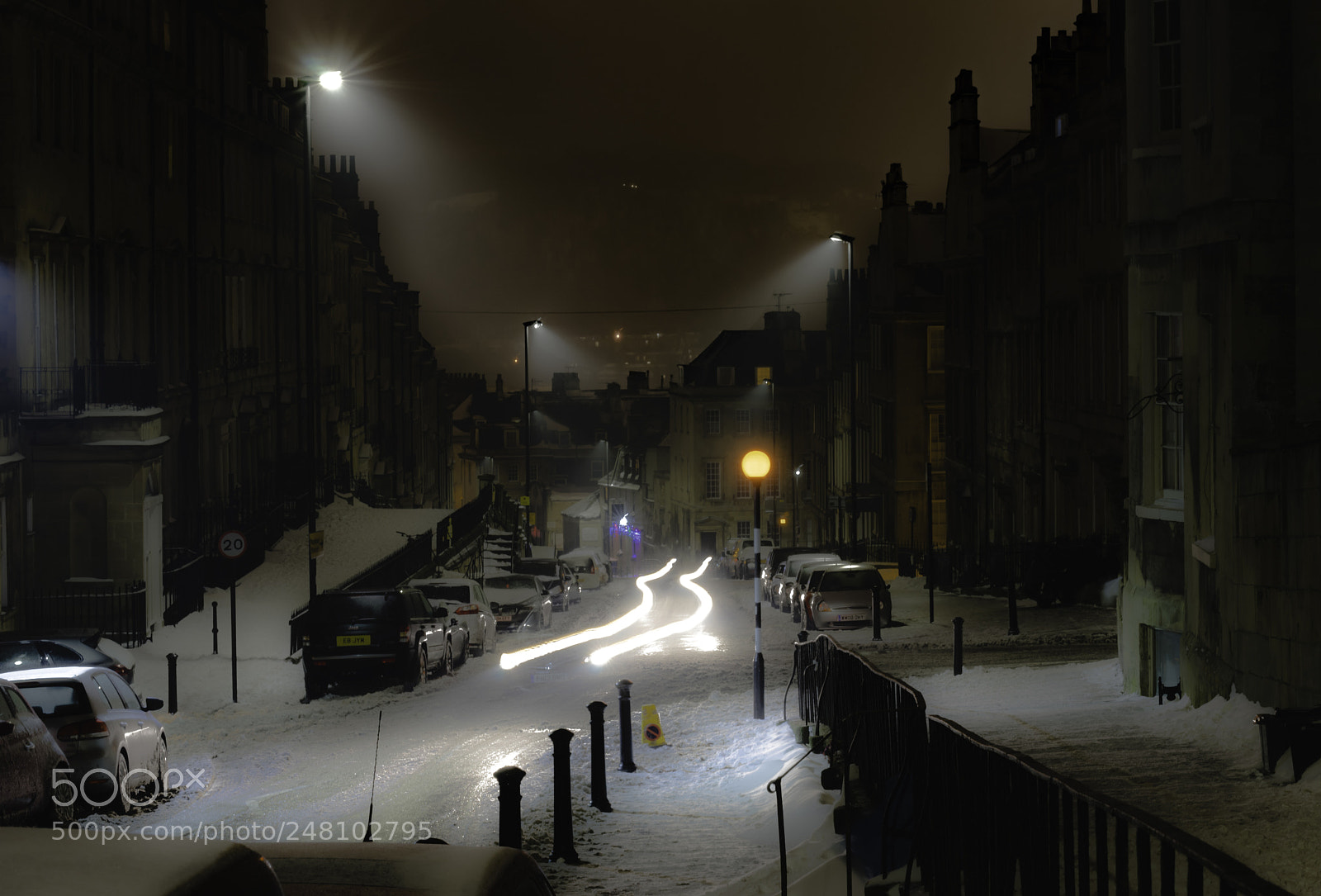 Sony a7 sample photo. Snow scene on lansdown photography
