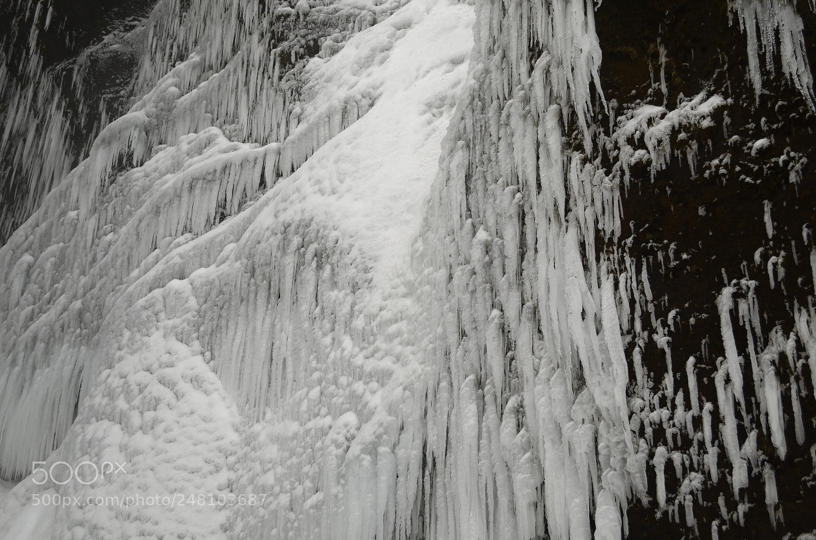Nikon D5100 sample photo. Frozen waterfall photography
