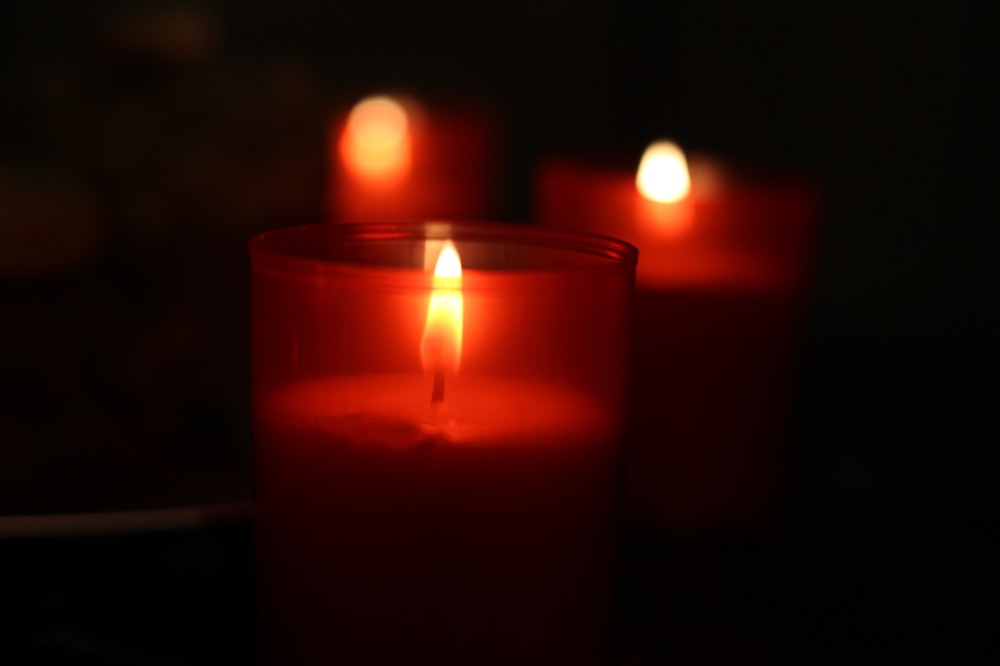 Canon EOS M sample photo. The beauty of a candle - captured by 50mm f1/8 photography