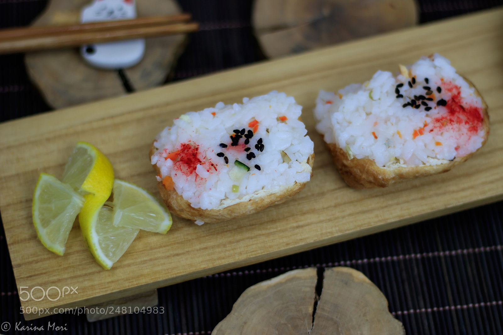 Canon EOS 750D (EOS Rebel T6i / EOS Kiss X8i) sample photo. Inarizushi photography