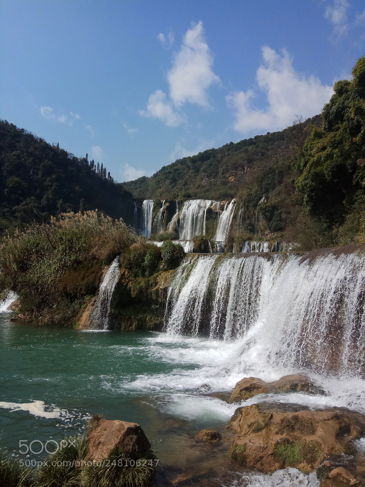 Xiaomi Redmi Note 4 sample photo. Waterfalls in luoping photography