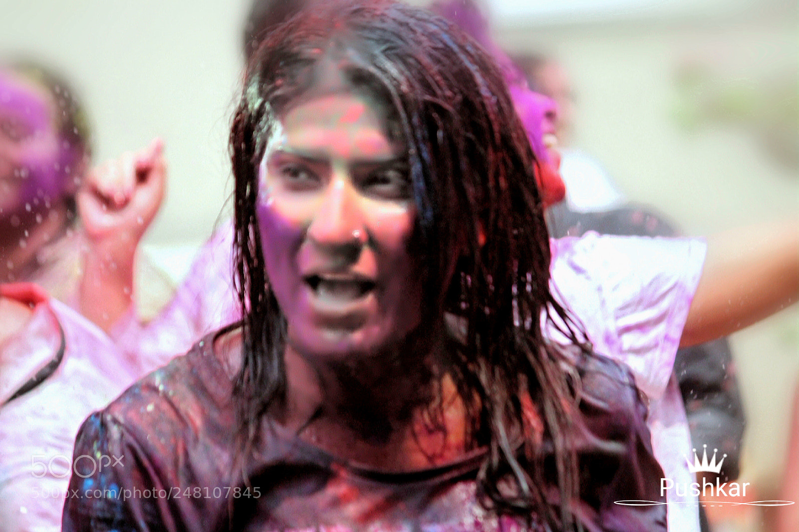 Canon EOS 1200D (EOS Rebel T5 / EOS Kiss X70 / EOS Hi) sample photo. Holi face photography
