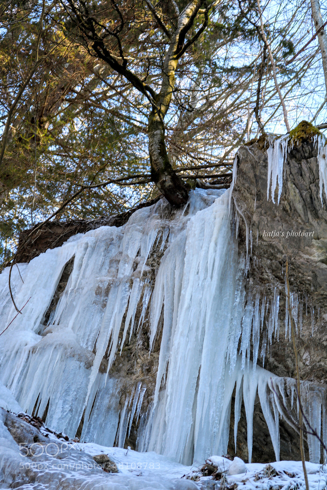 Canon EOS 750D (EOS Rebel T6i / EOS Kiss X8i) sample photo. Thurwasserfälle im winter photography