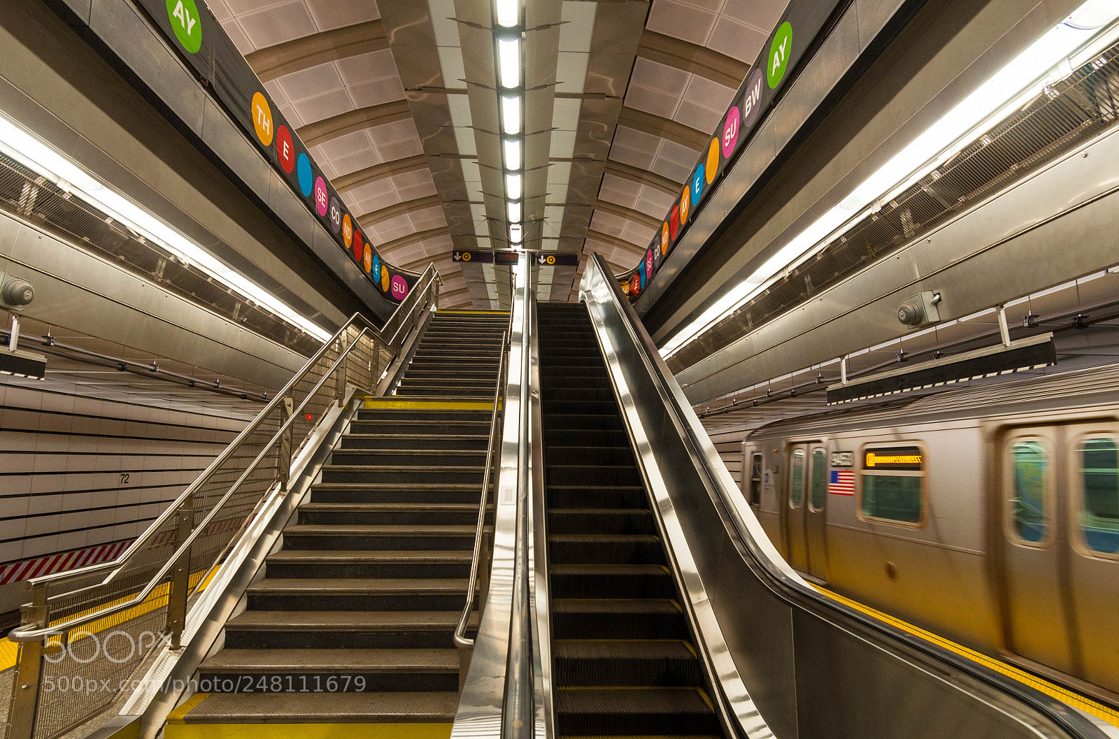Nikon D90 sample photo. 72nd street subway stop photography