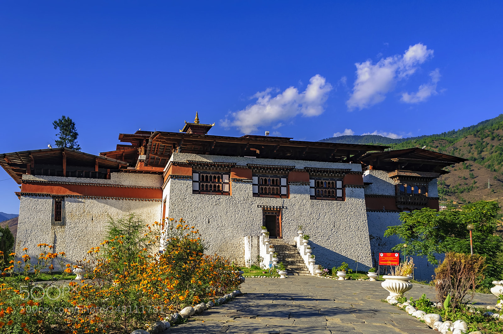 Nikon D90 sample photo. Simtokha dzong, fortress, of photography