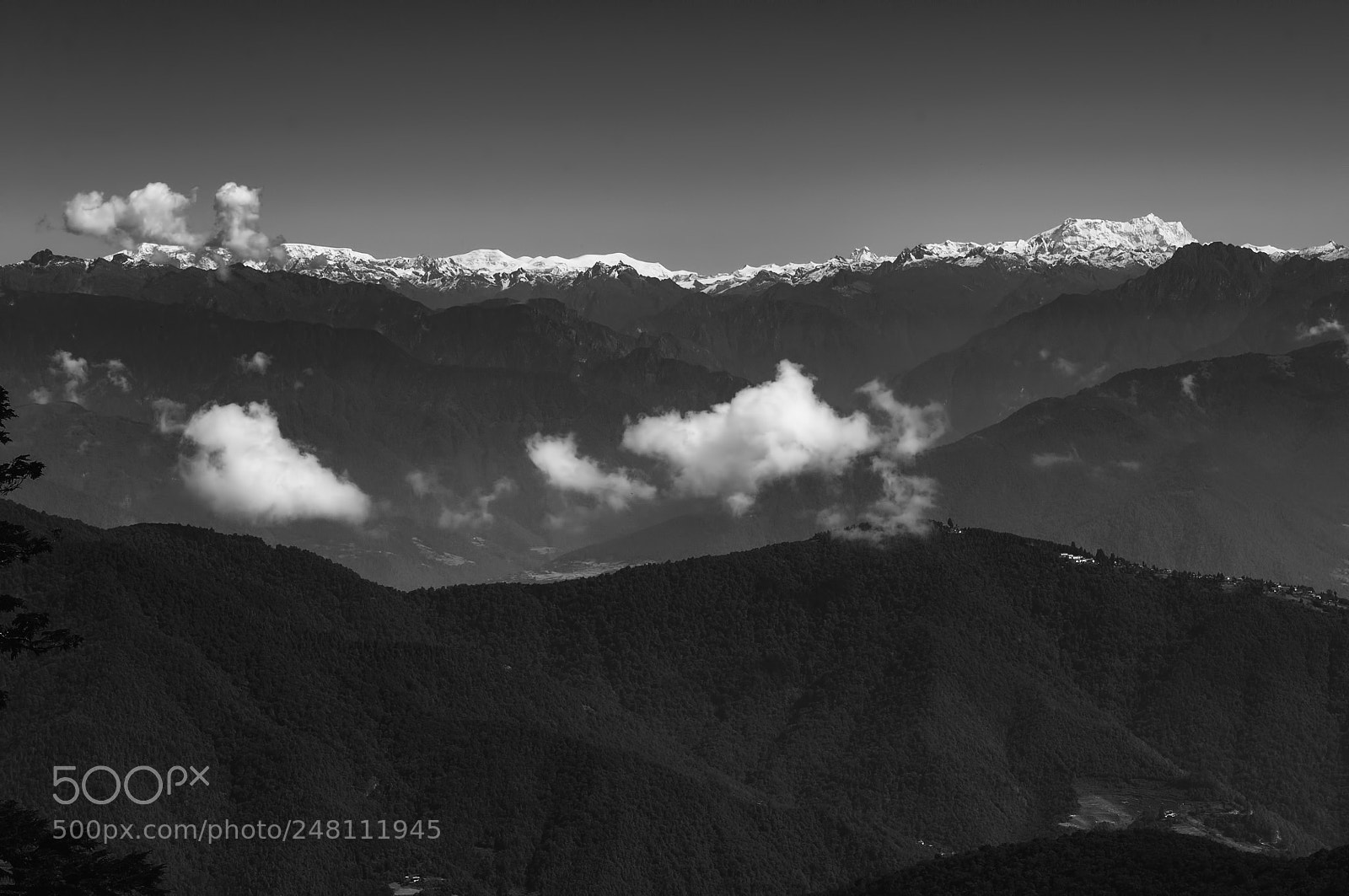 Nikon D90 sample photo. Snow covered mountains peaks photography