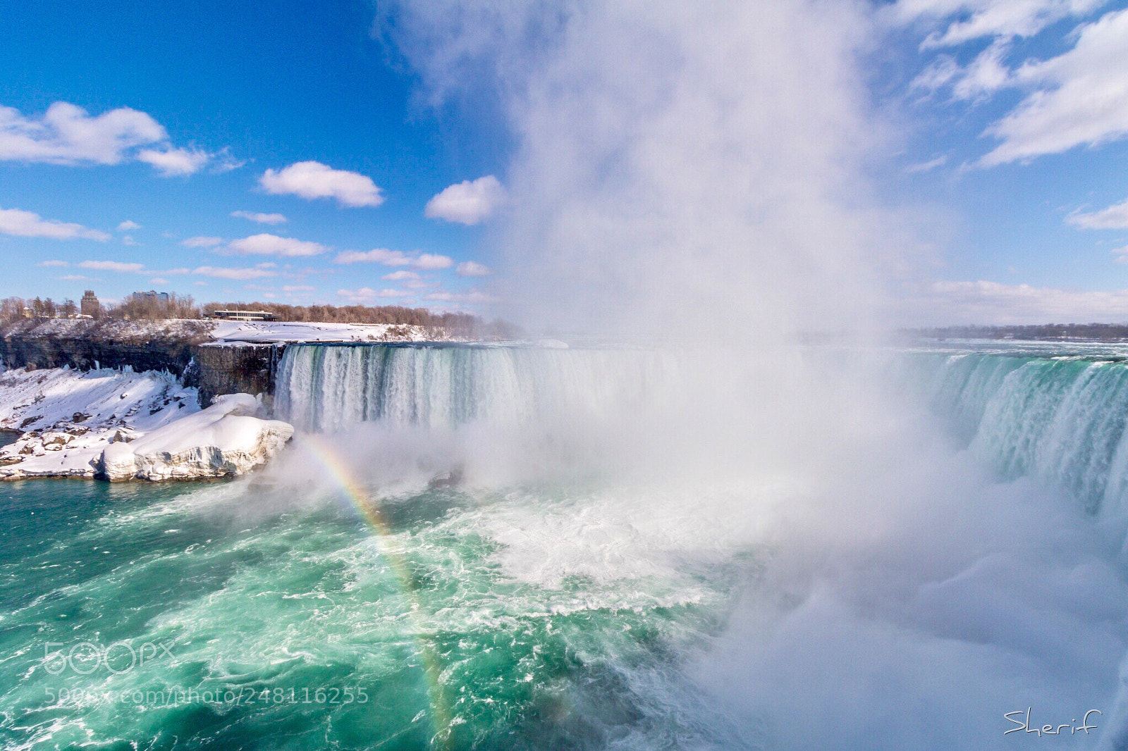 Canon EOS 750D (EOS Rebel T6i / EOS Kiss X8i) sample photo. Rainbow  at niagara falls photography