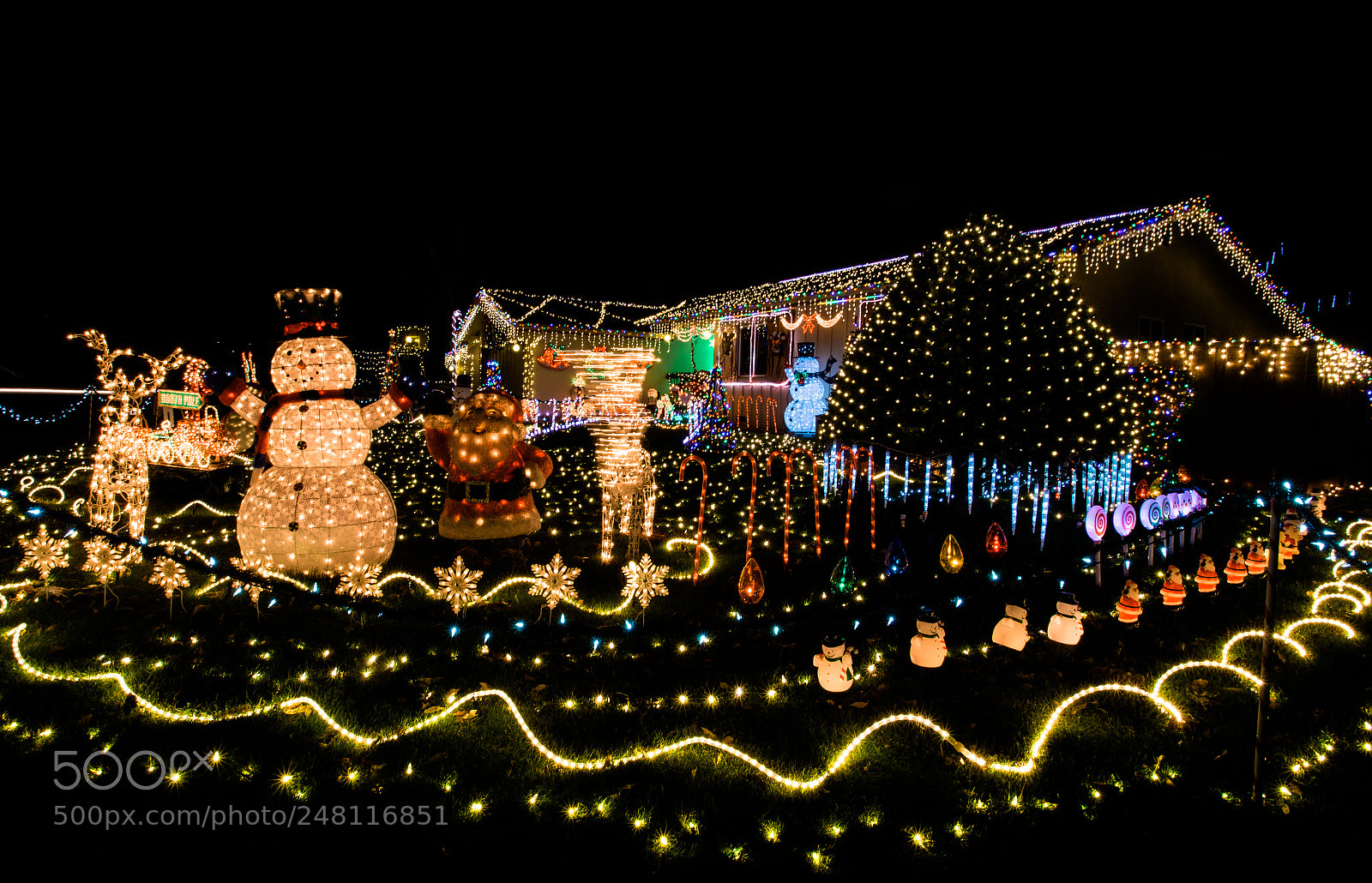 Canon EOS 6D sample photo. Christmas lights in pleasanton photography