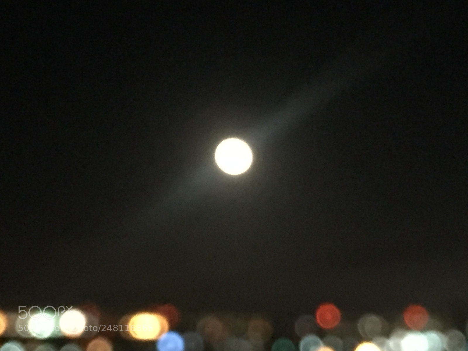 Apple iPhone 6 sample photo. #fullmoon in #sancarlos photography