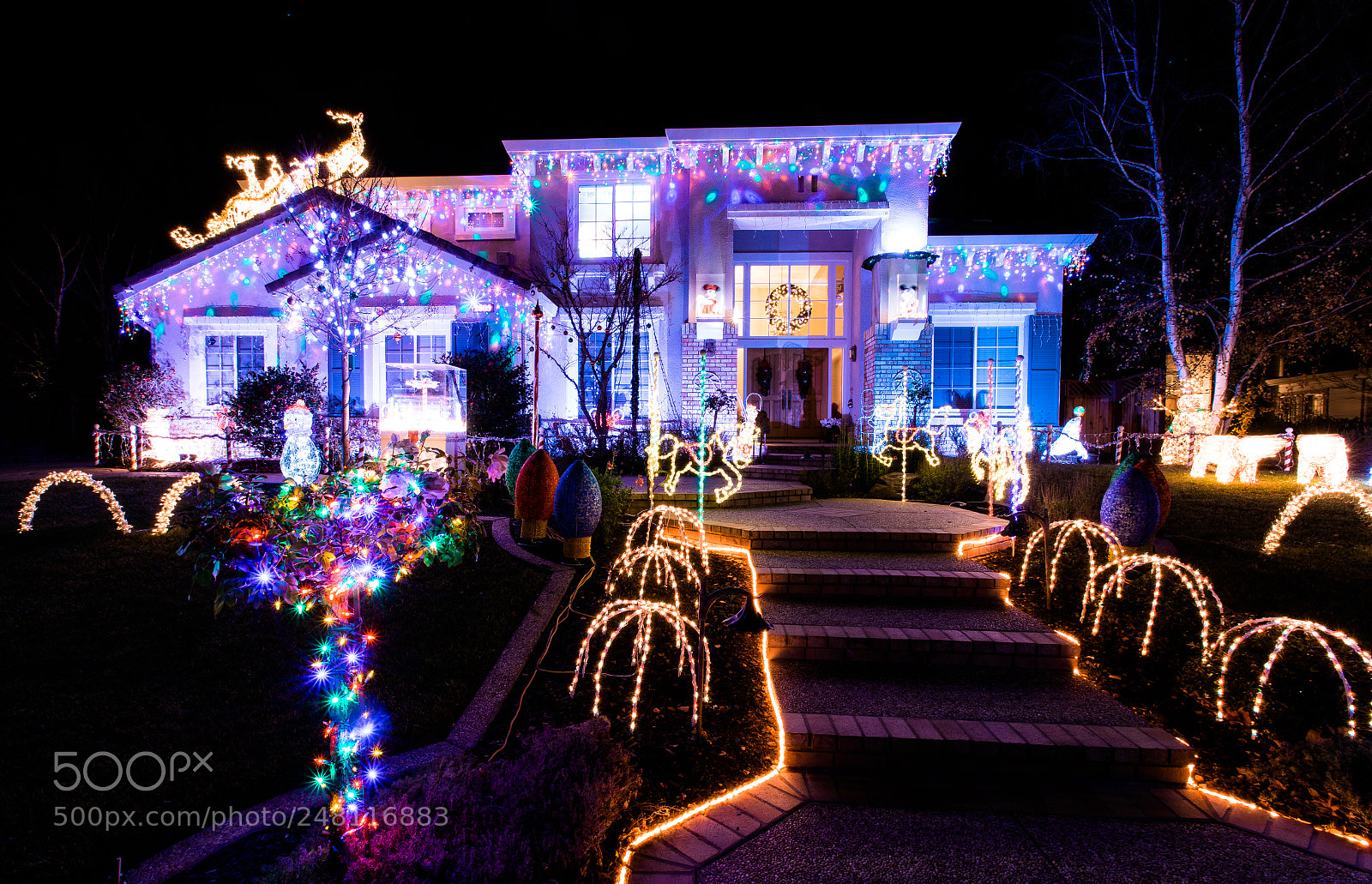 Canon EOS 6D sample photo. Christmas lights in pleasanton photography