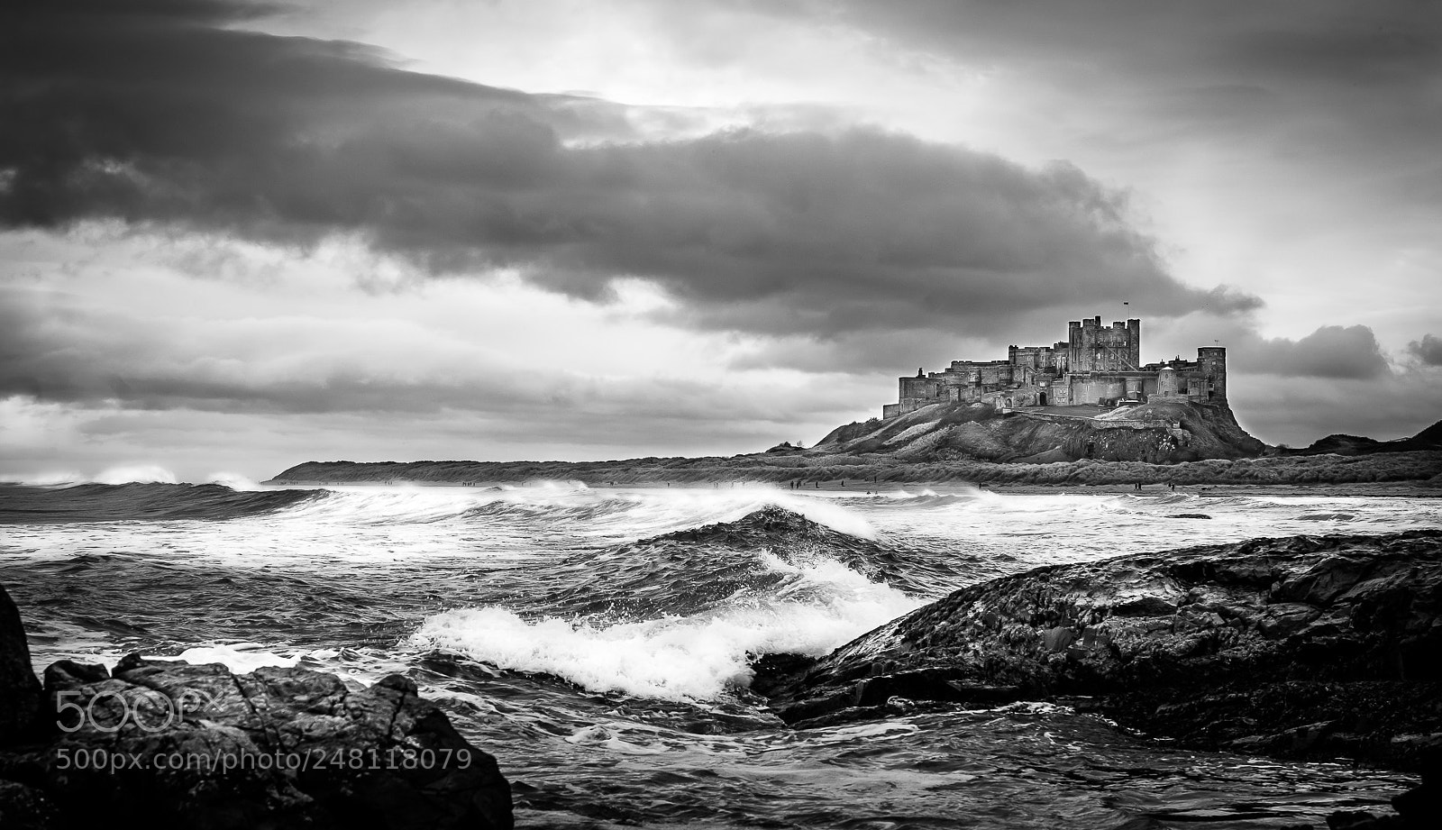 Sony a7 II sample photo. Stormy bamburgh photography