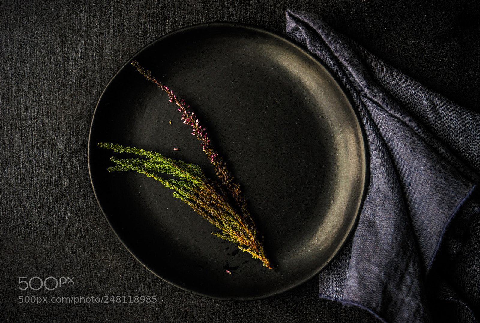 Sony a7 sample photo. Dark table setting photography