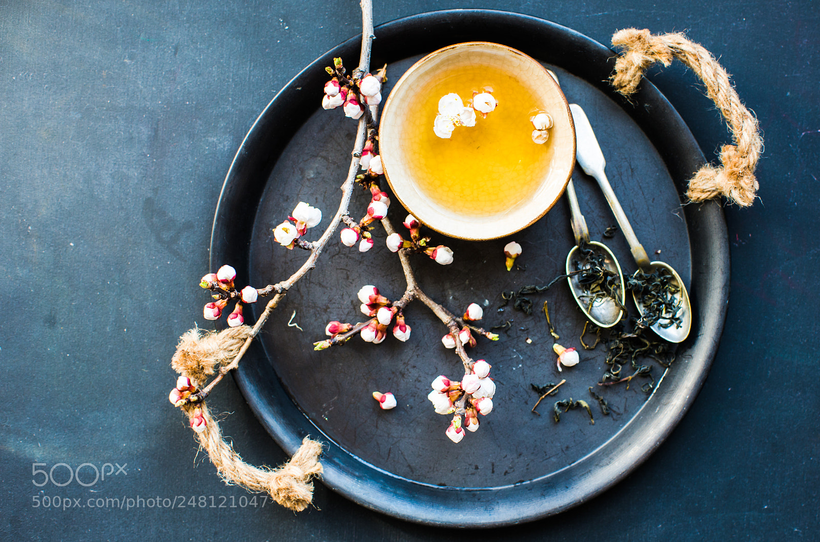 Nikon D610 sample photo. Green tea and peach photography