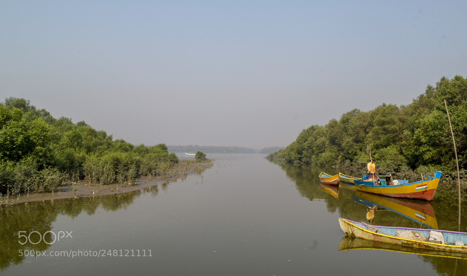 Nikon D5300 sample photo. Fishing boats, the mangroves photography