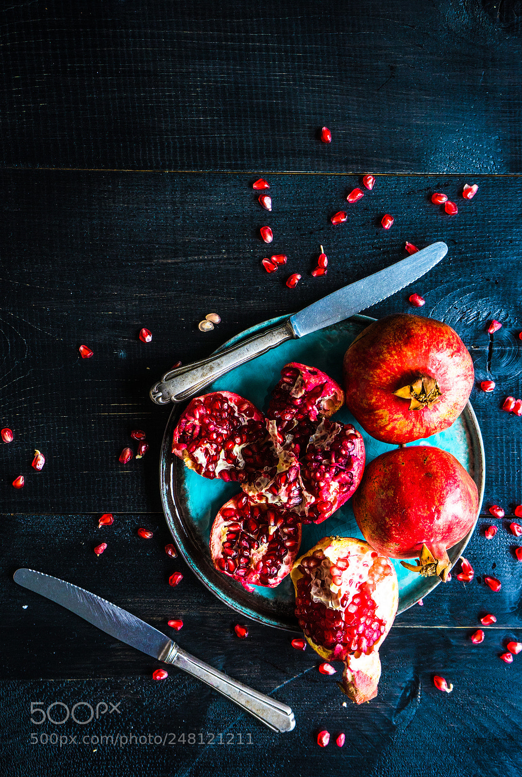Sony a7 sample photo. Organic seasonal pomegranate photography