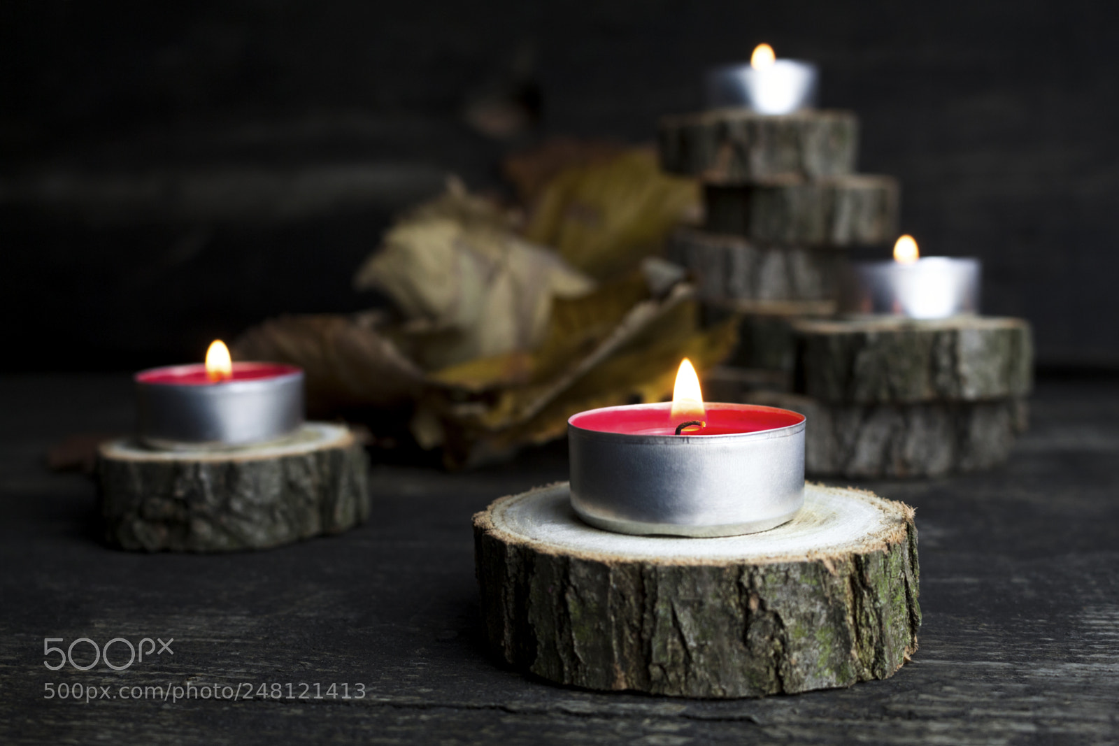 Canon EOS 700D (EOS Rebel T5i / EOS Kiss X7i) sample photo. Christmas candles burning, decoration photography