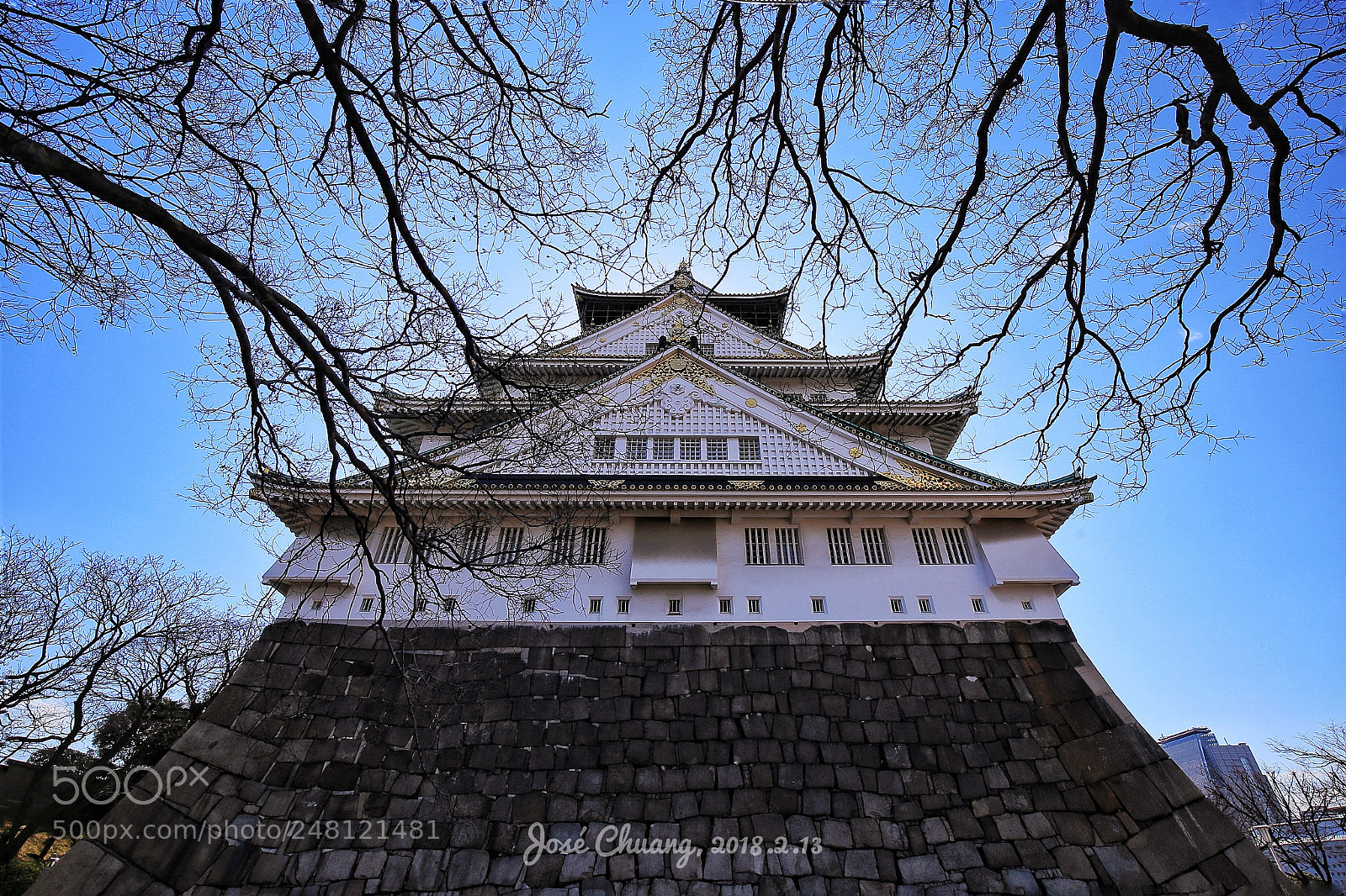 Canon EOS 6D sample photo. Osaka castle in february 2018 photography