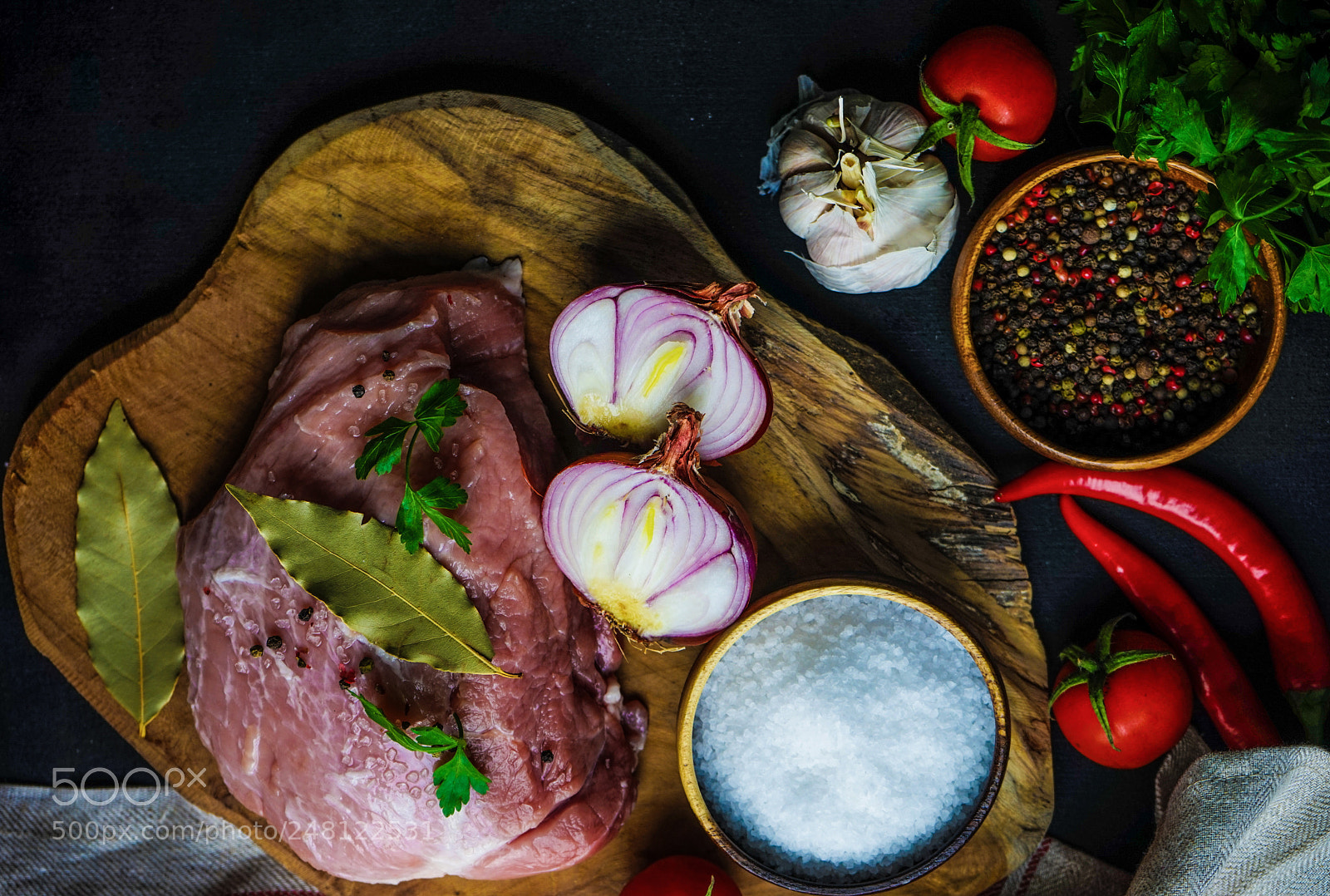 Sony a7 sample photo. Ingredients for souzi dish photography