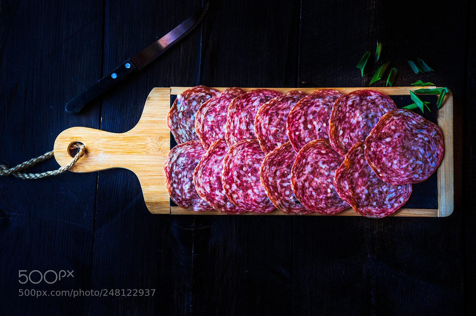 Sony a7 sample photo. Salami sausages sliced photography