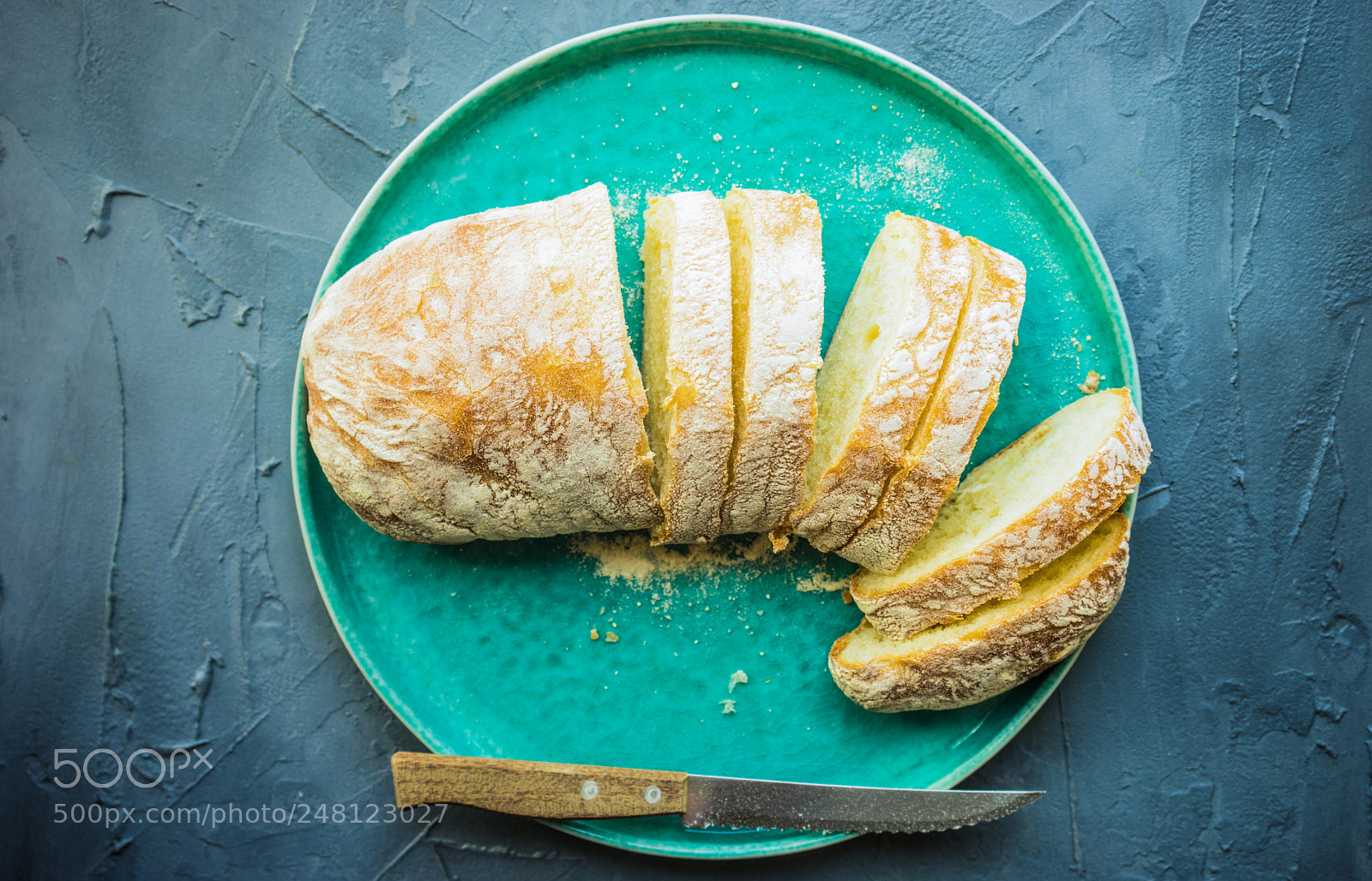 Sony a7 sample photo. Fresh baked ciabatta bread photography
