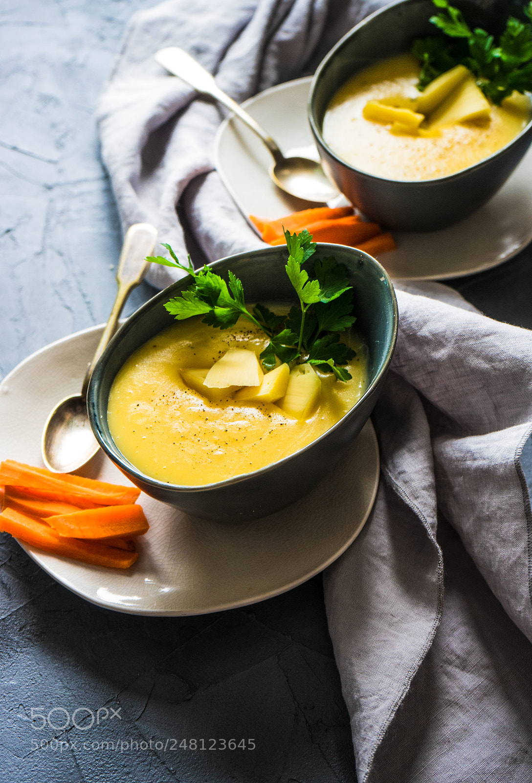 Sony a7 sample photo. Cheese soup on concrete photography