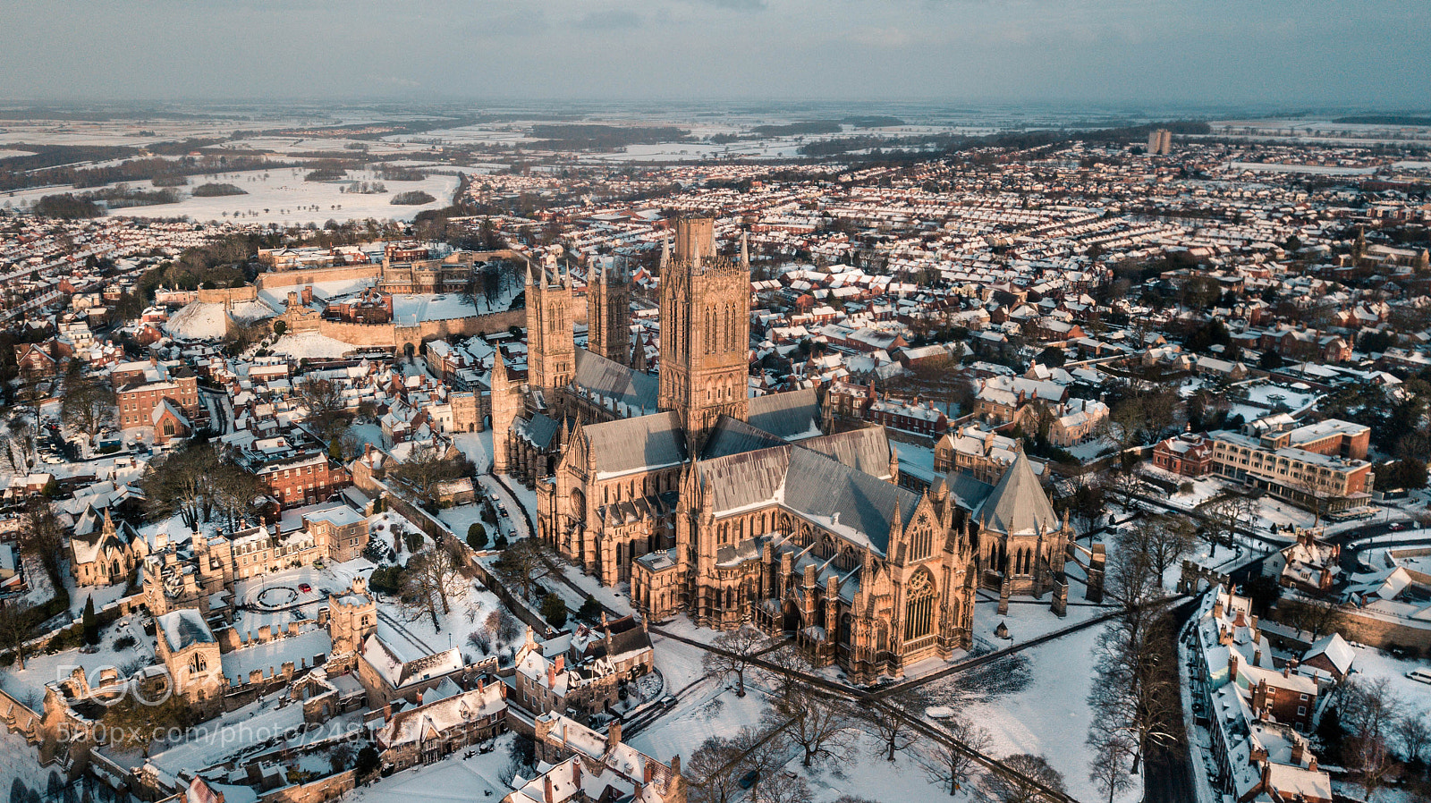 DJI FC220 sample photo. Lincoln cathedral photography